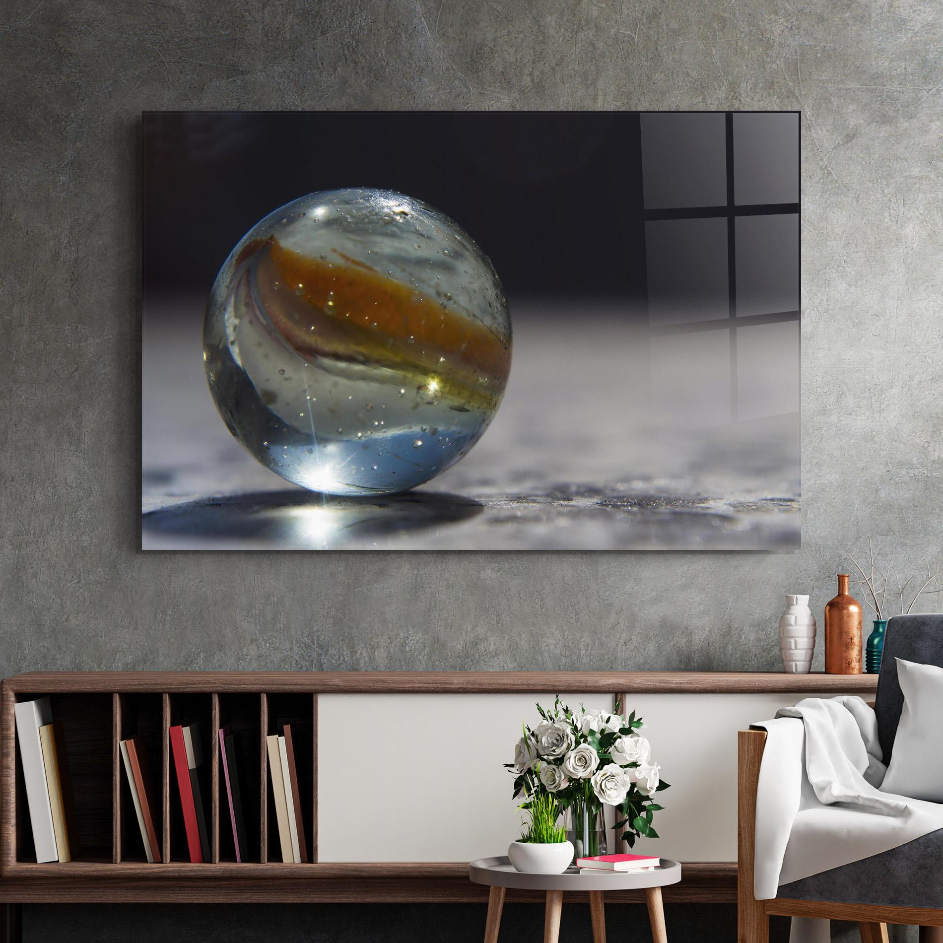 Obraz na Szkle Colorful Glass Sphere mockup 2