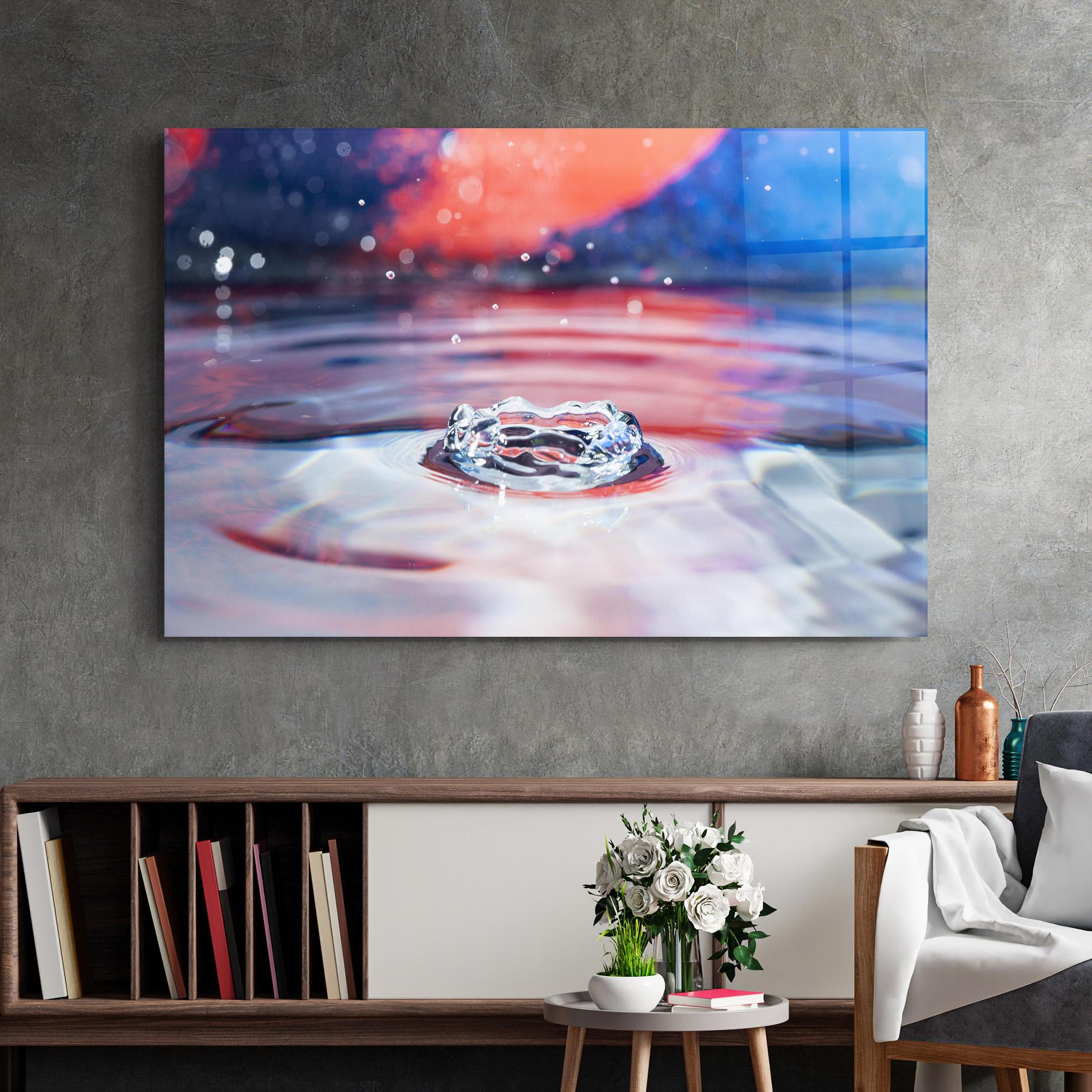 Obraz na Szkle Colorful Water Surface mockup 2