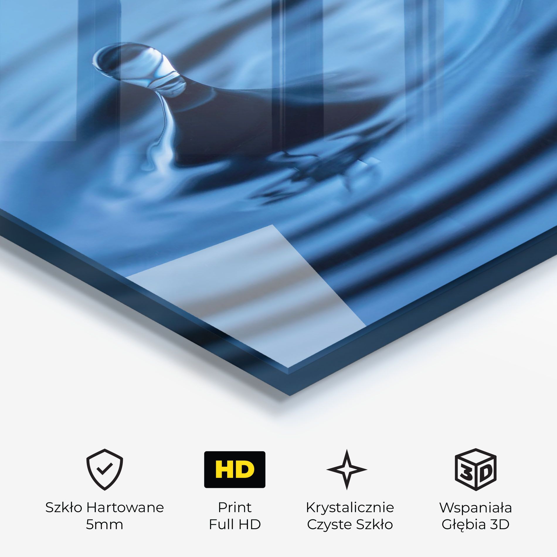 Blue Small Drop mockup 3