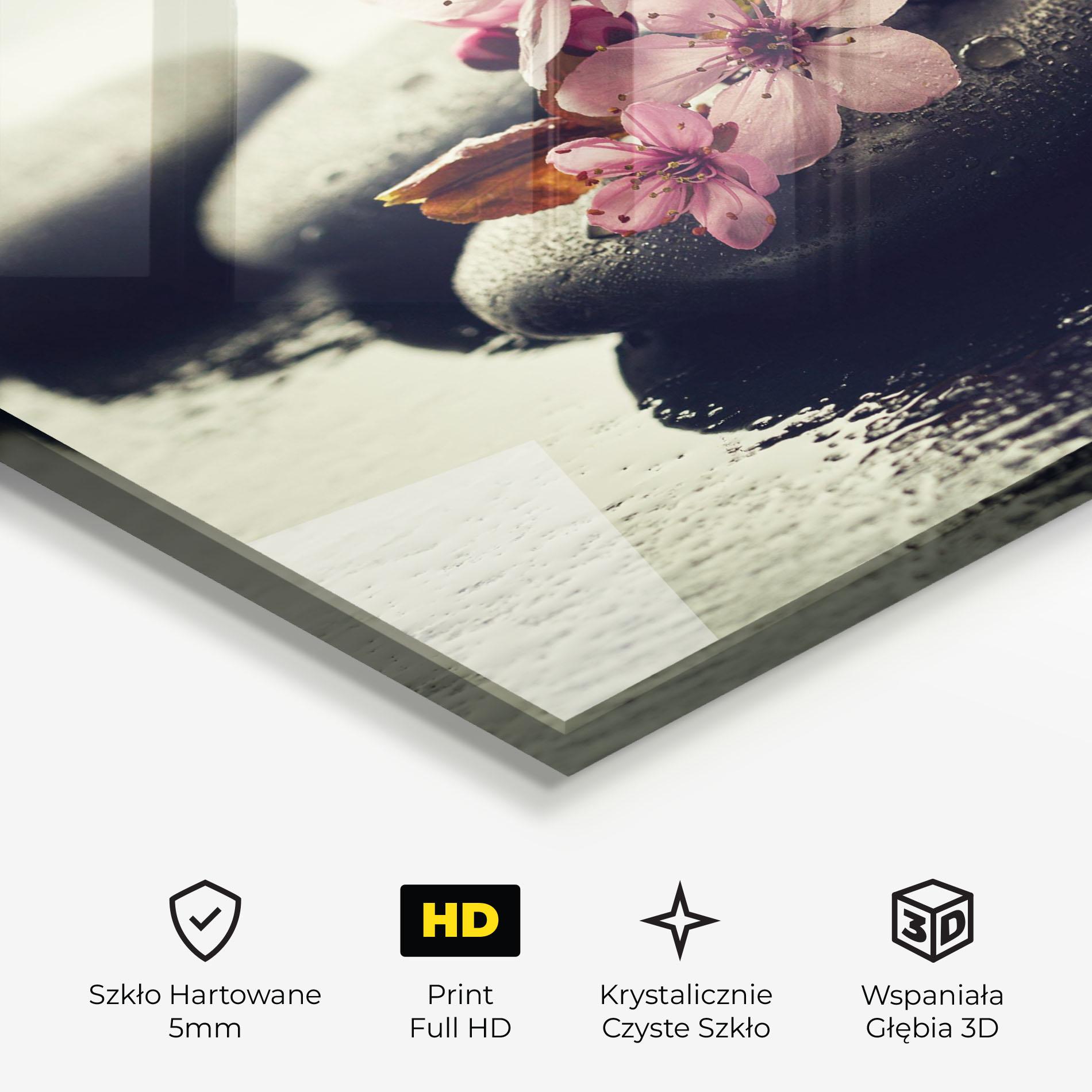 Obraz na Szkle Hot Spa Flowers mockup 3