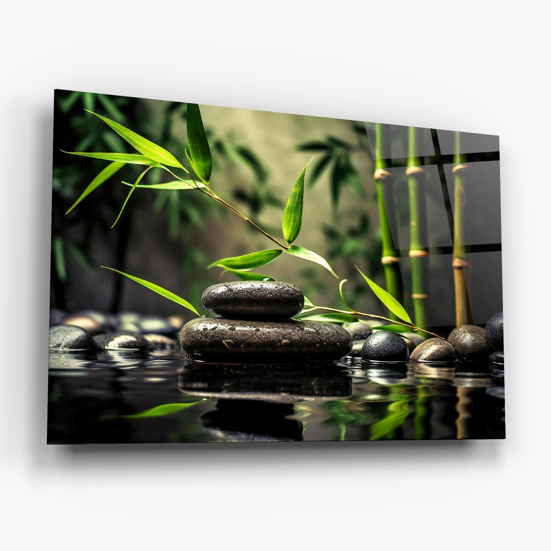 Obraz na Szkle Bamboo Plant Water mockup 6