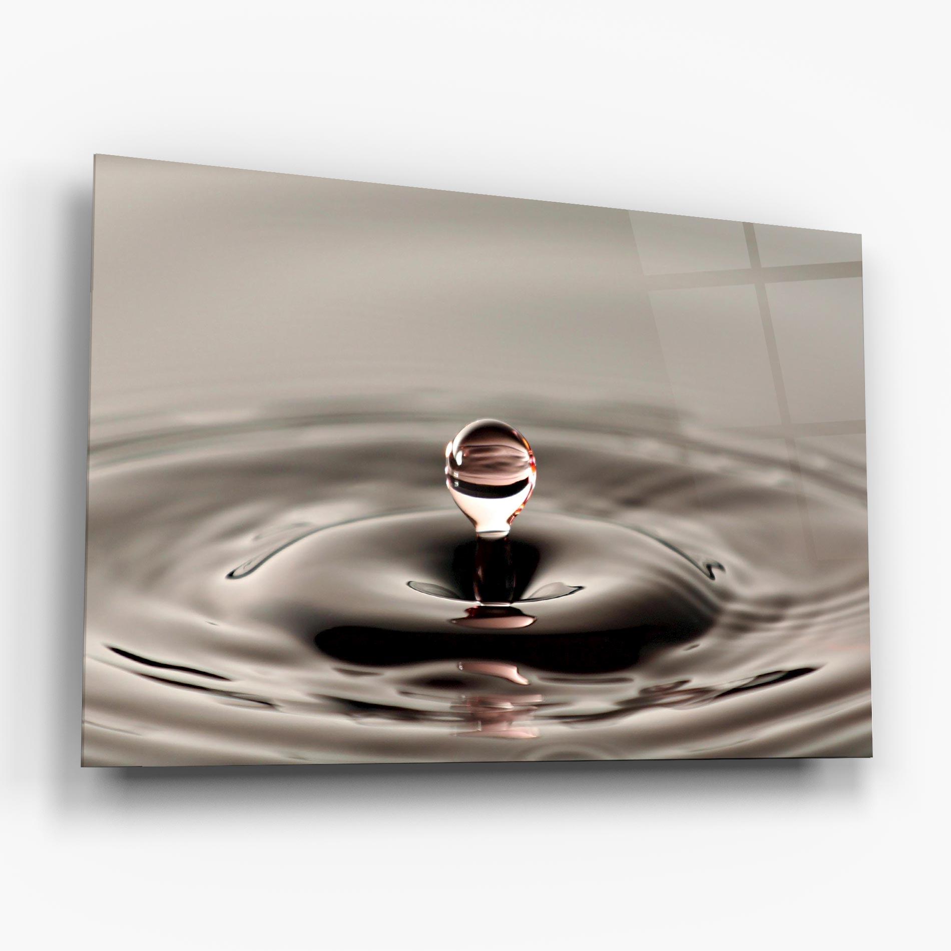 Obraz na Szkle Close Red Water Drop mockup 6