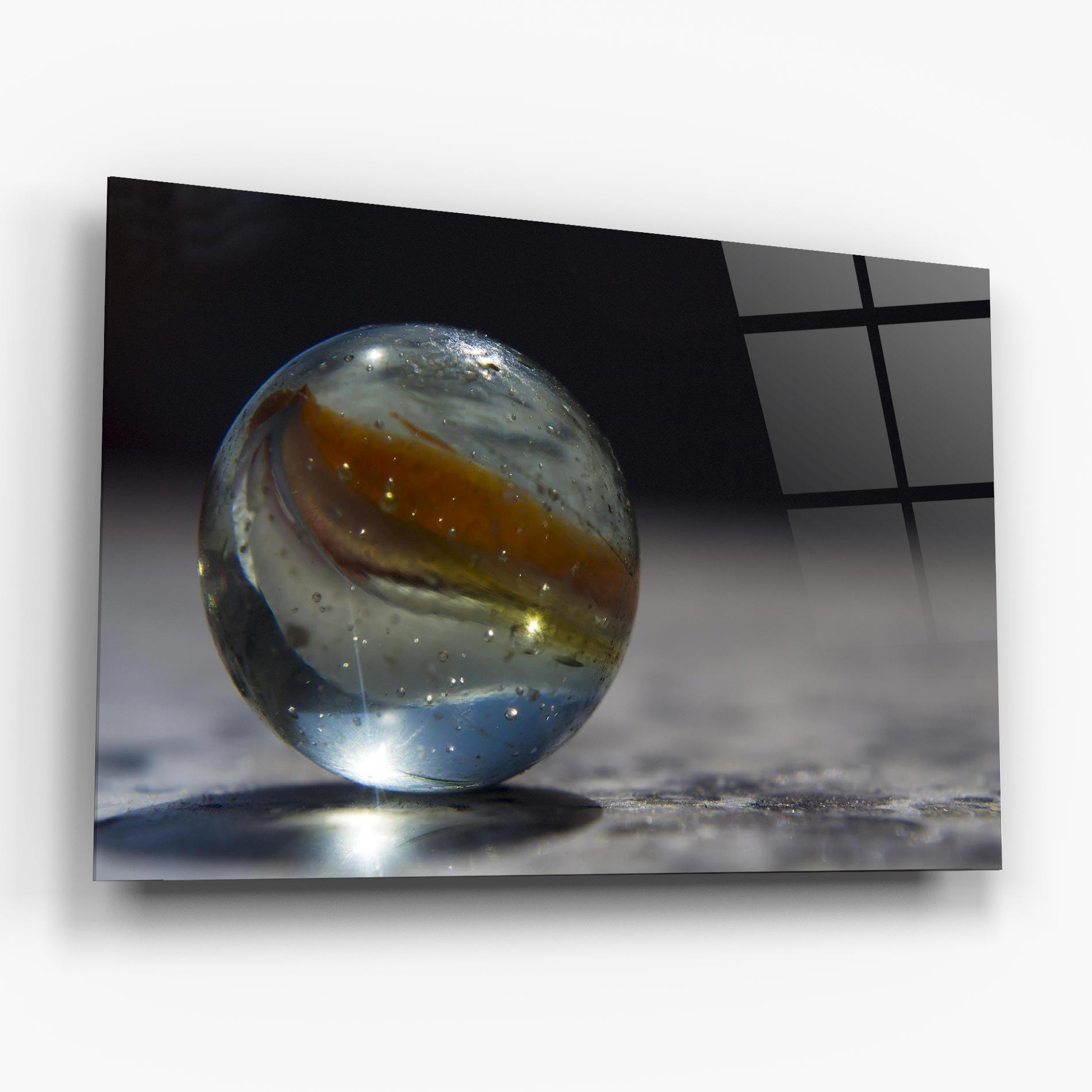 Obraz na Szkle Colorful Glass Sphere mockup 6