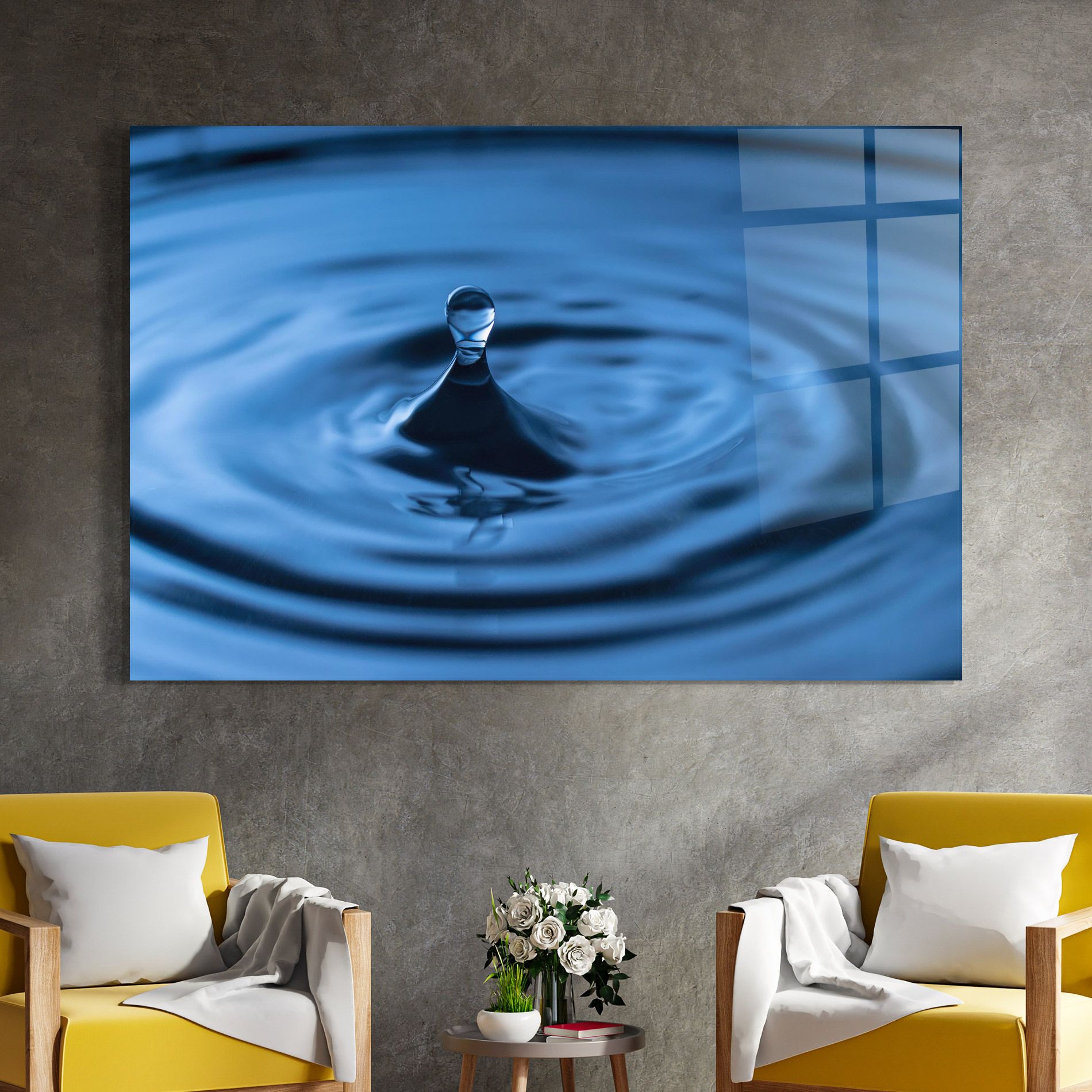 Blue Small Drop mockup 4