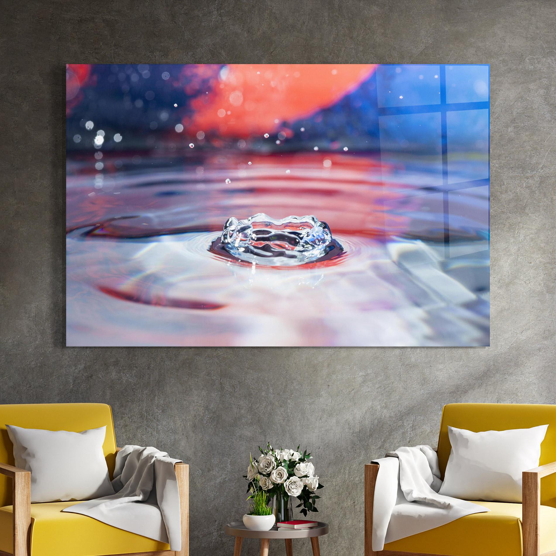 Obraz na Szkle Colorful Water Surface mockup 4