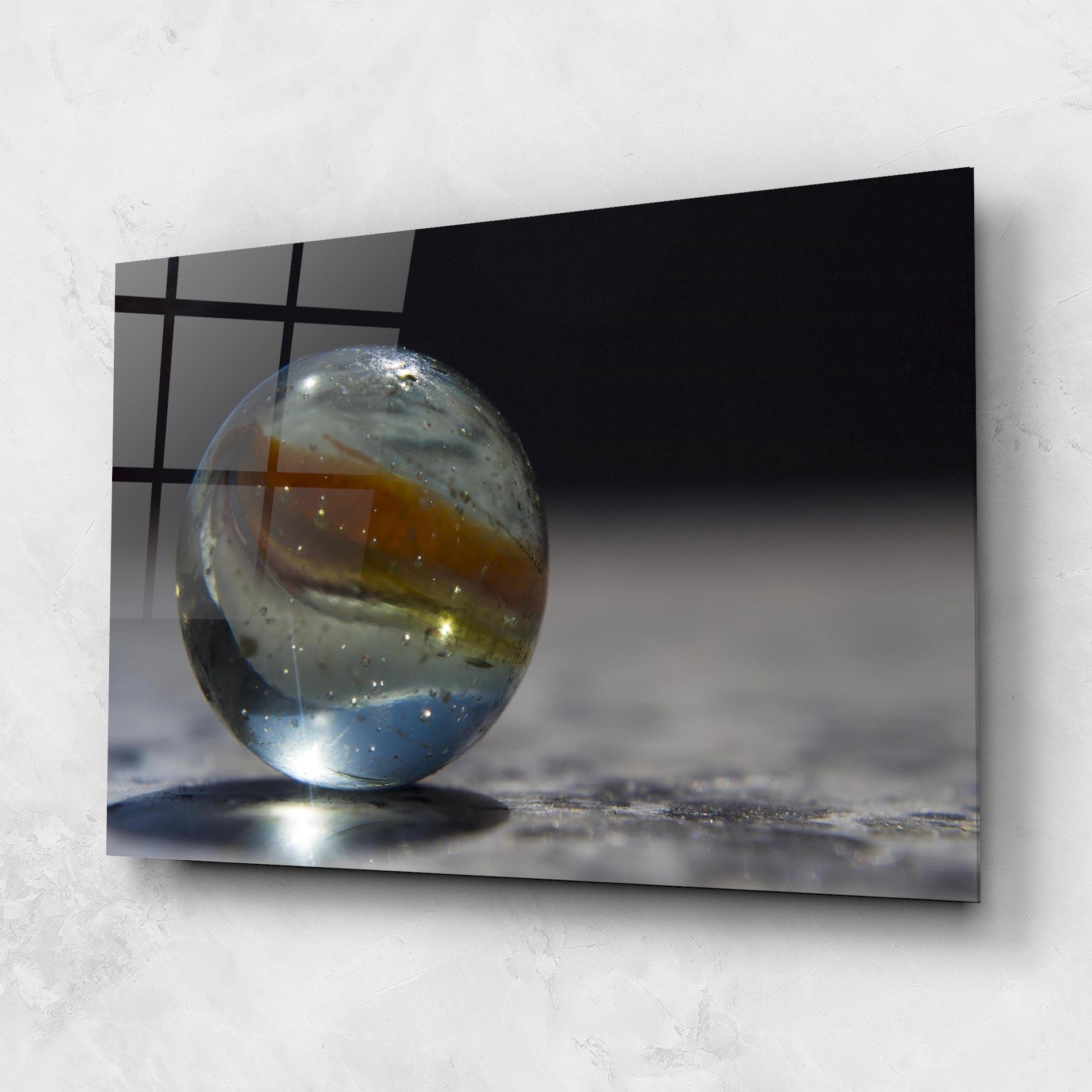 Obraz na Szkle Colorful Glass Sphere mockup 1