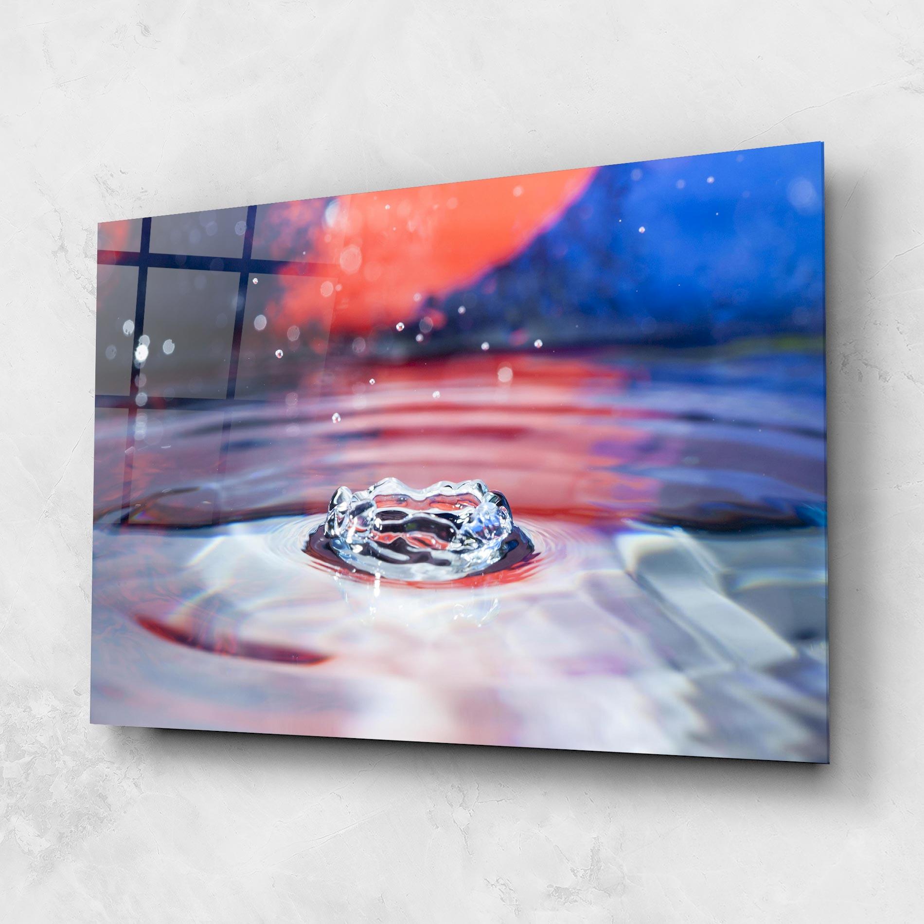 Obraz na Szkle Colorful Water Surface mockup 1