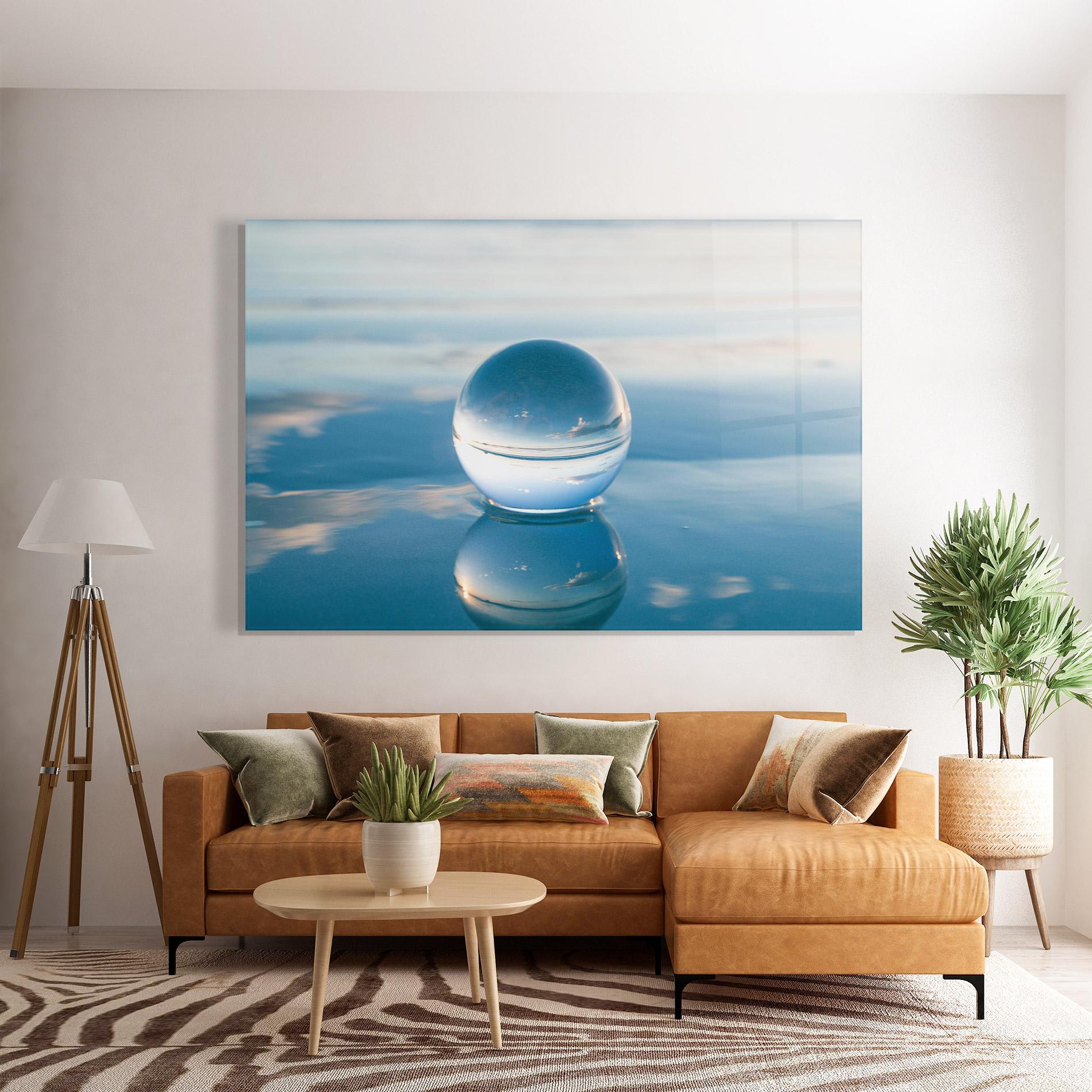 Obraz na Szkle Crystal Ball Reflecting mockup 7