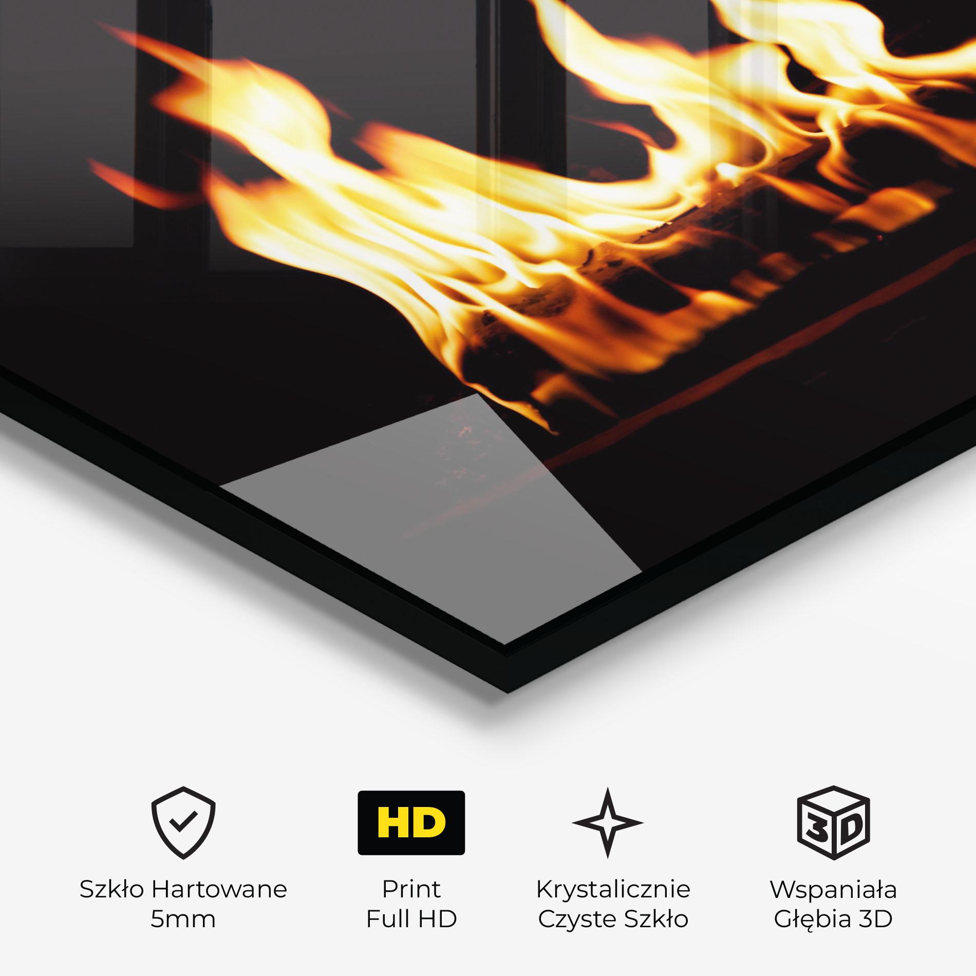 Obraz na Szkle Calm Fire mockup 3