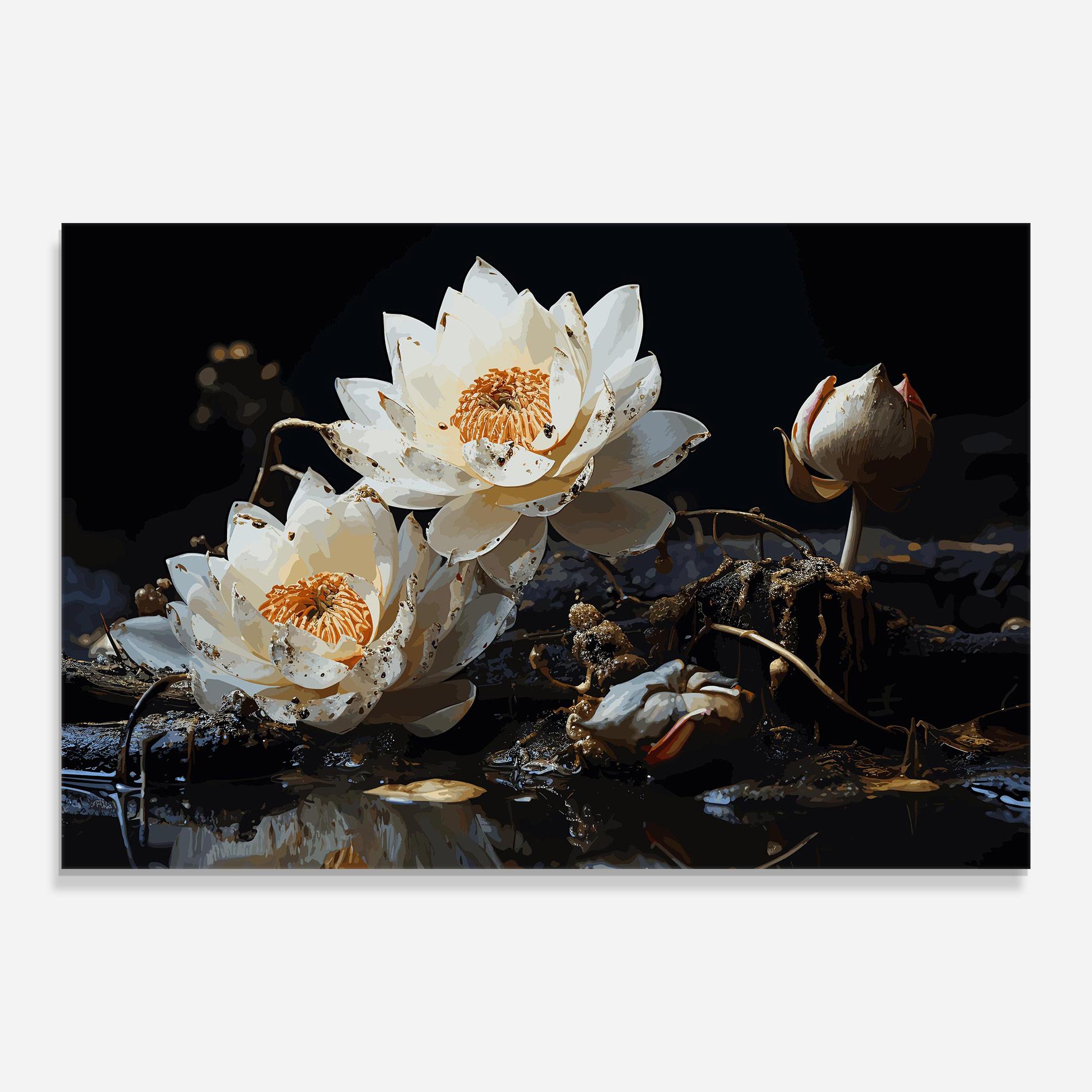 Obraz na Szkle Beautiful White Nature mockup 0