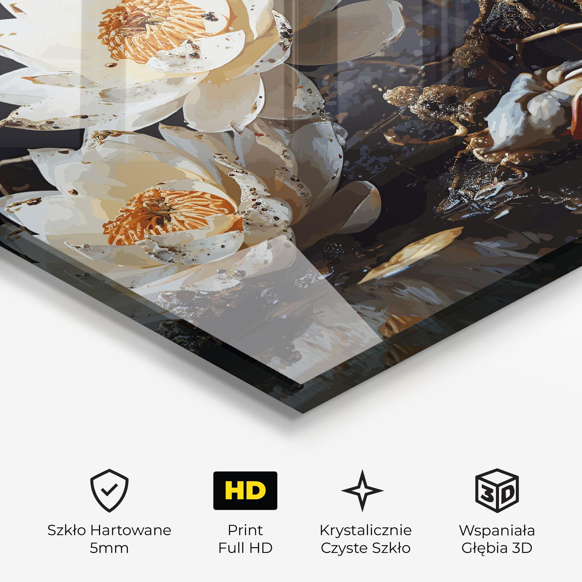 Obraz na Szkle Beautiful White Nature mockup 3