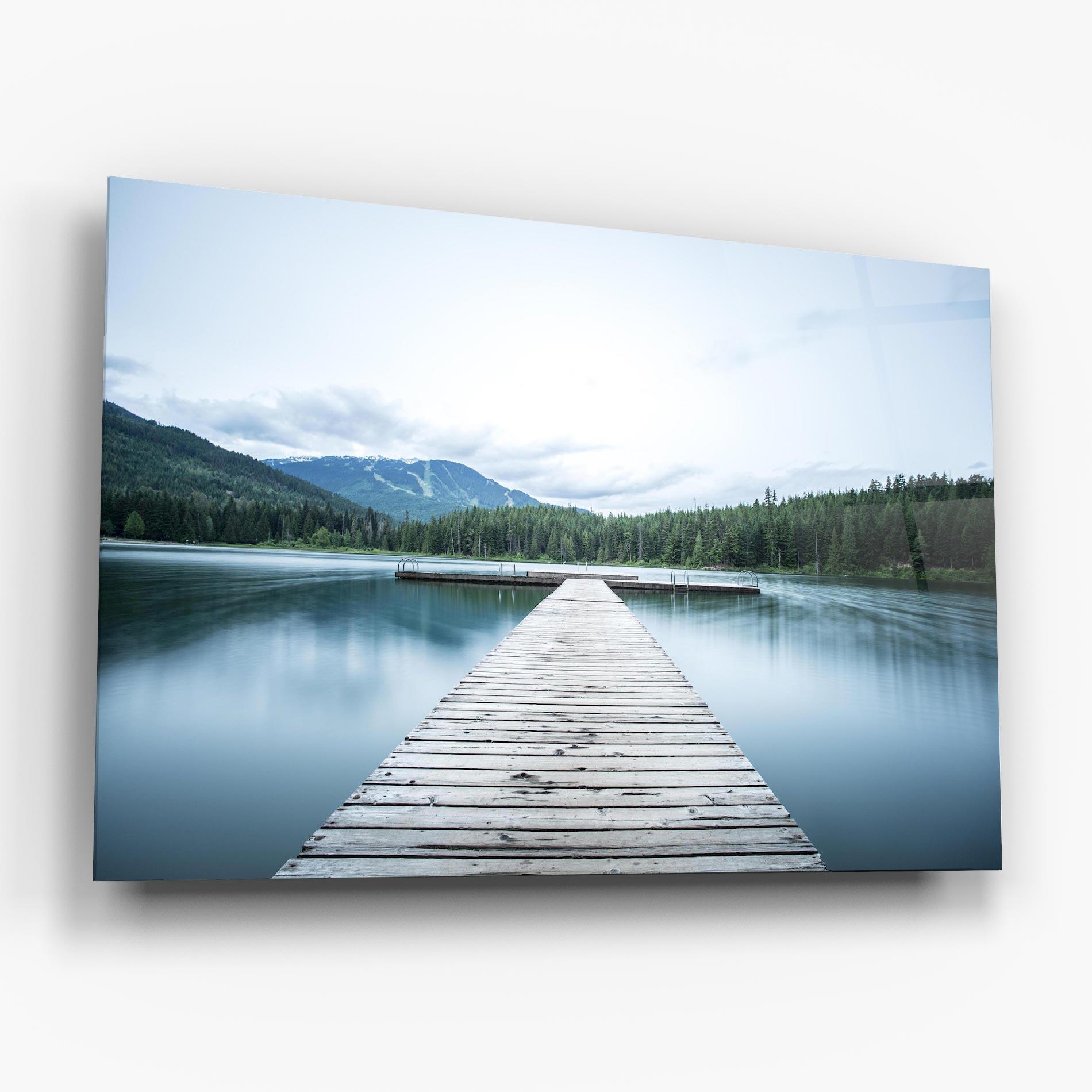 Obraz na Szkle Lake Bridge View mockup 6