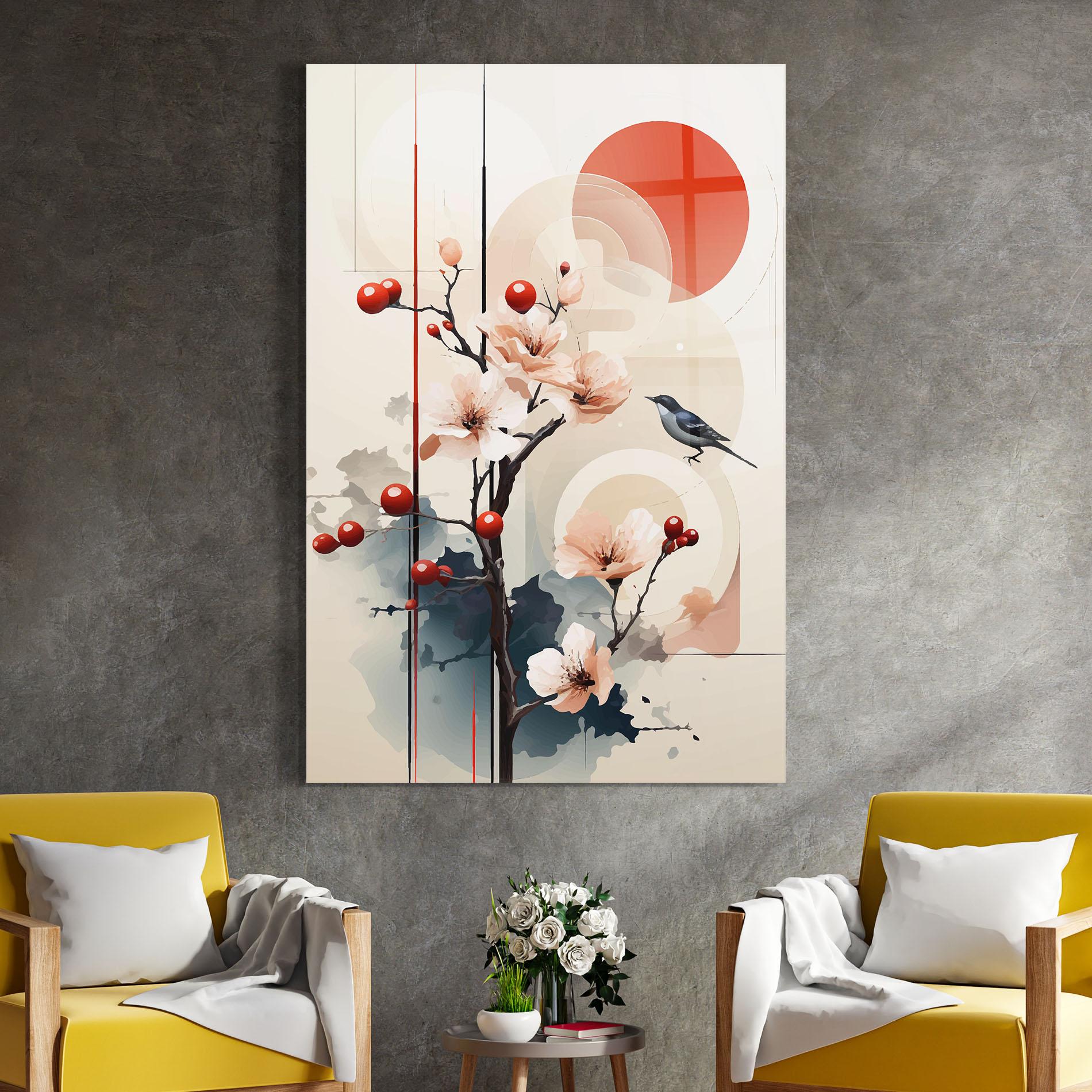 Obraz na Szkle Cream Nature mockup 4