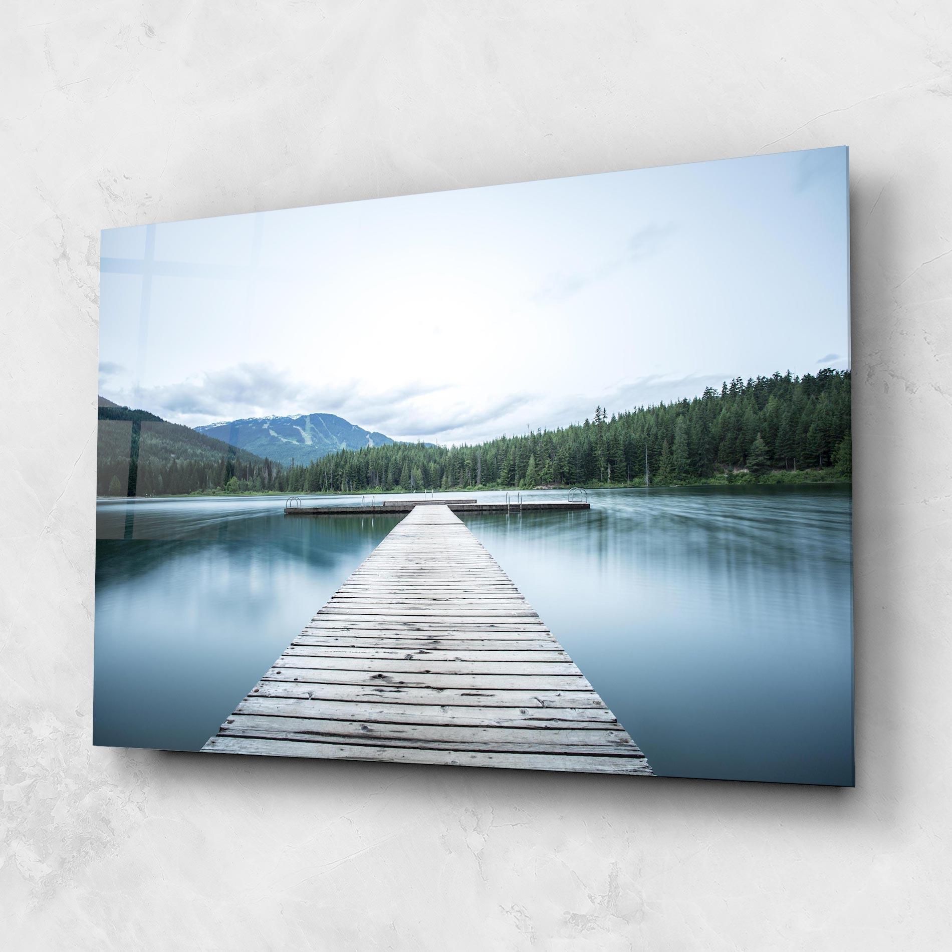 Obraz na Szkle Lake Bridge View mockup 1