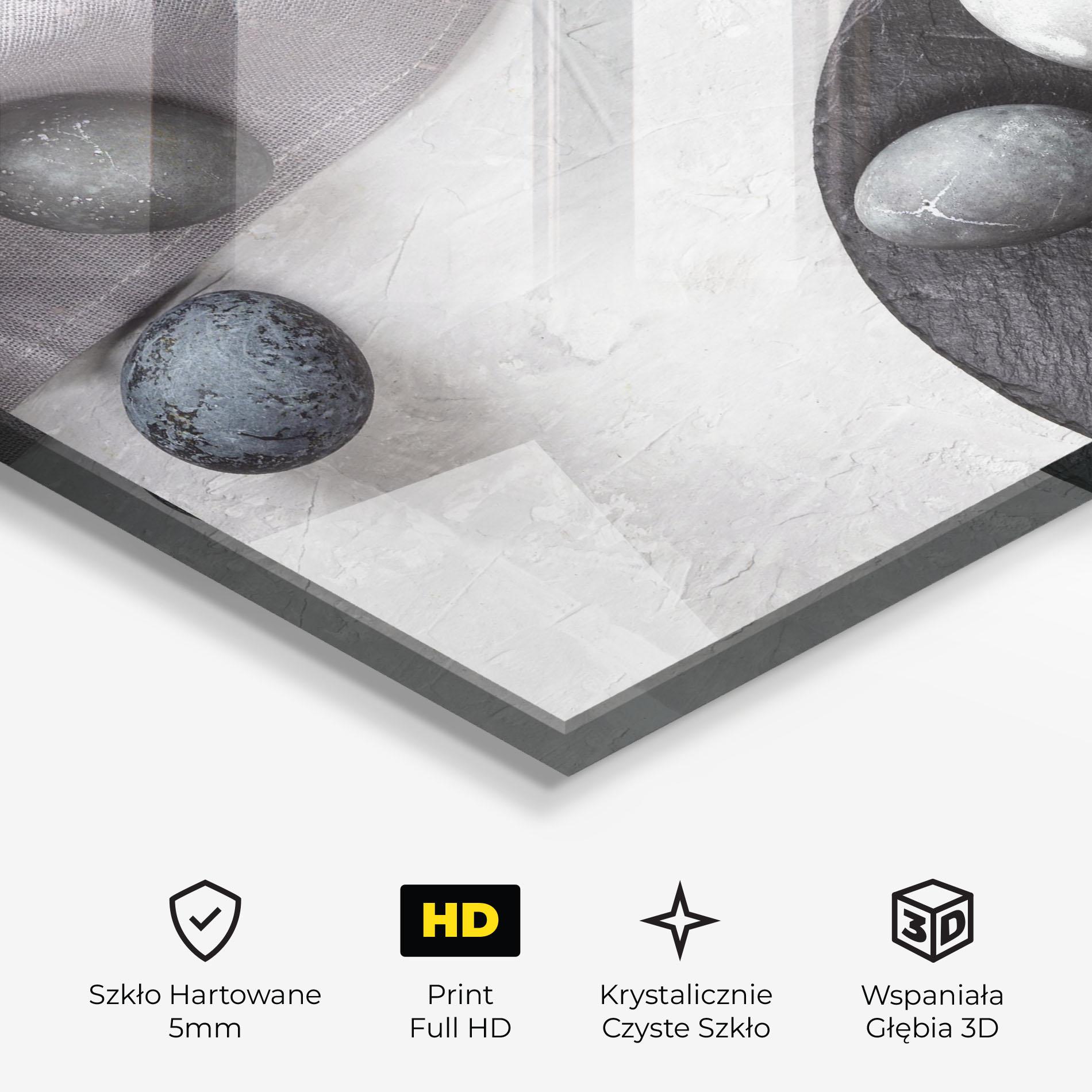 Obraz na Szkle Eggs Stone mockup 3
