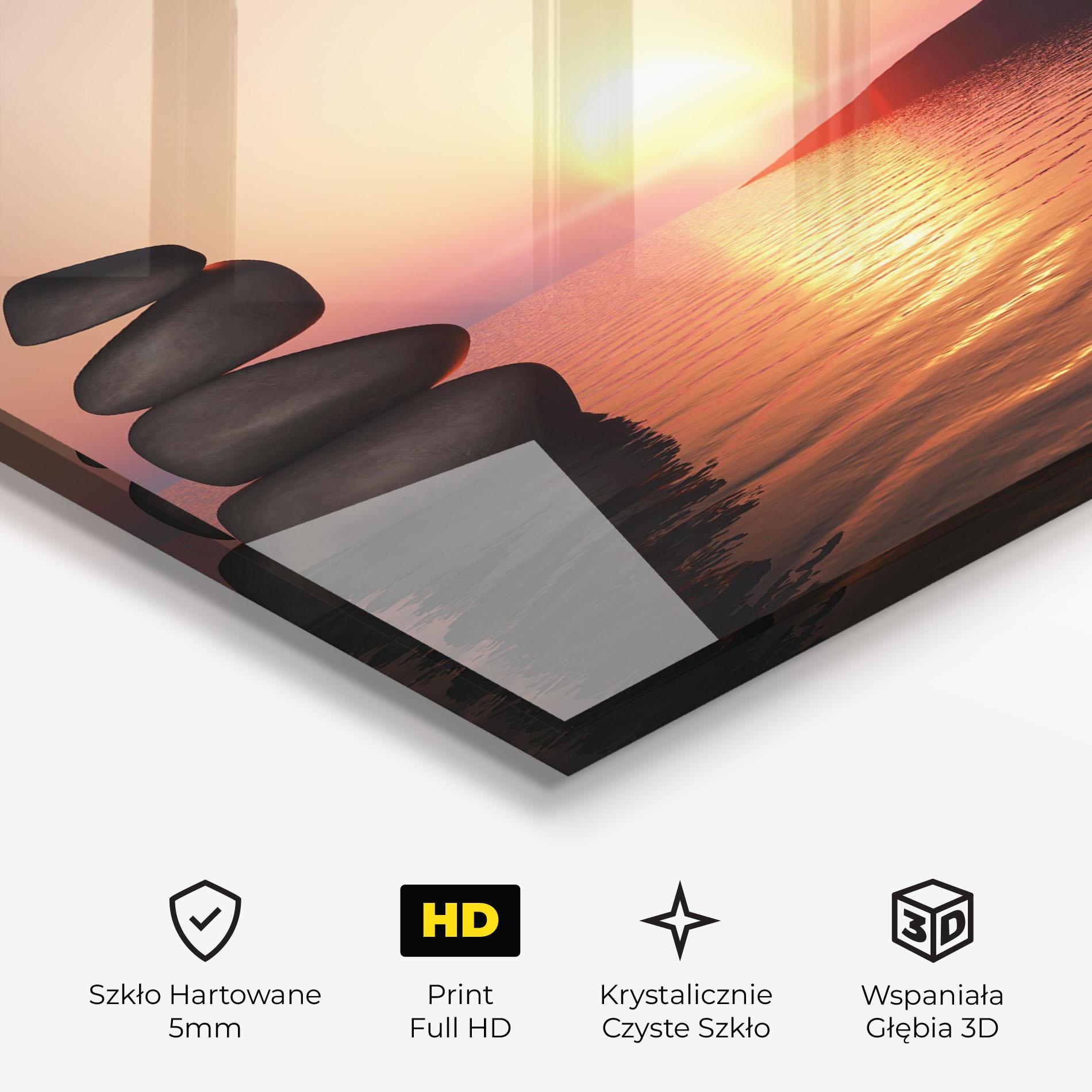 Obraz na Szkle Peace And Sunset mockup 3