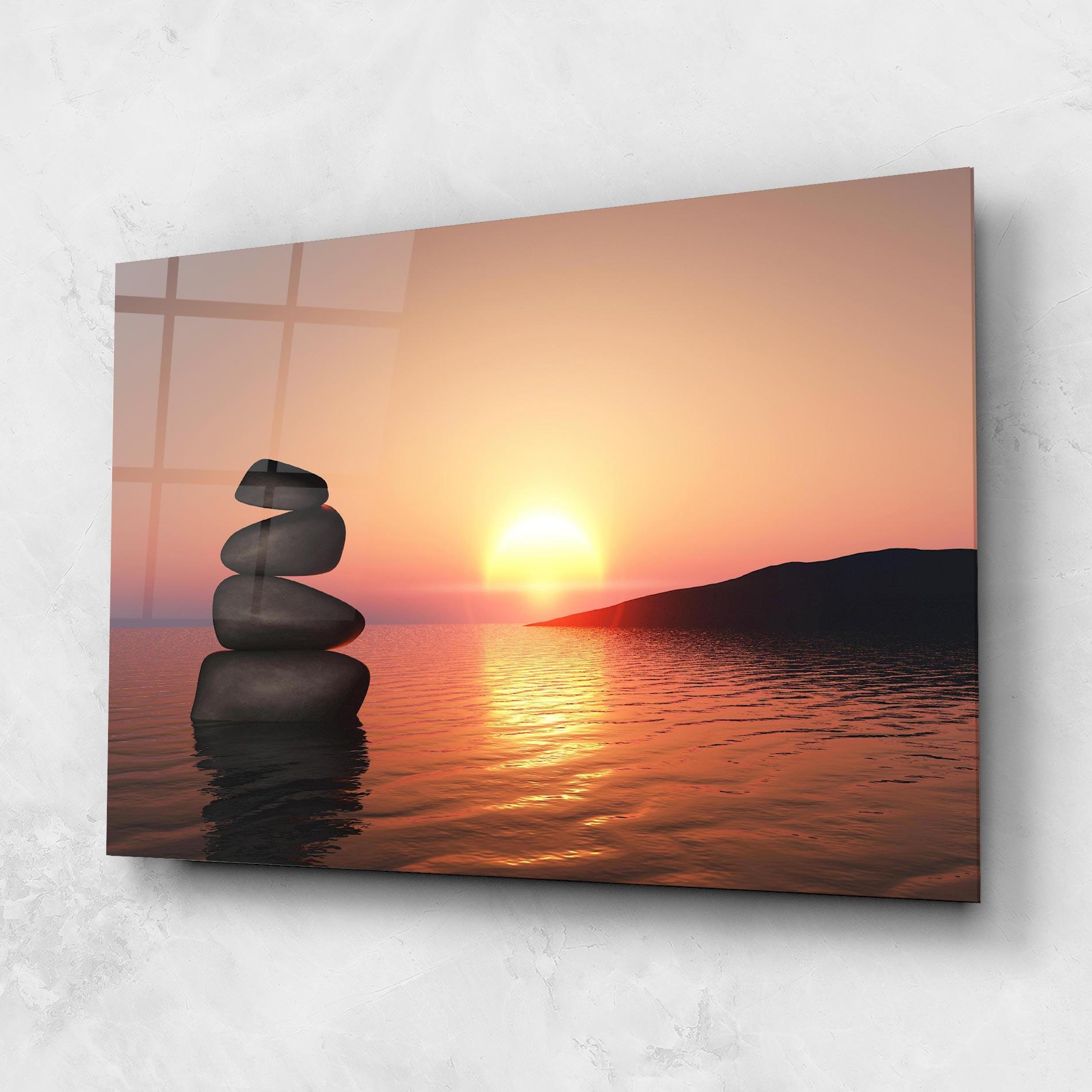 Obraz na Szkle Peace And Sunset mockup 1