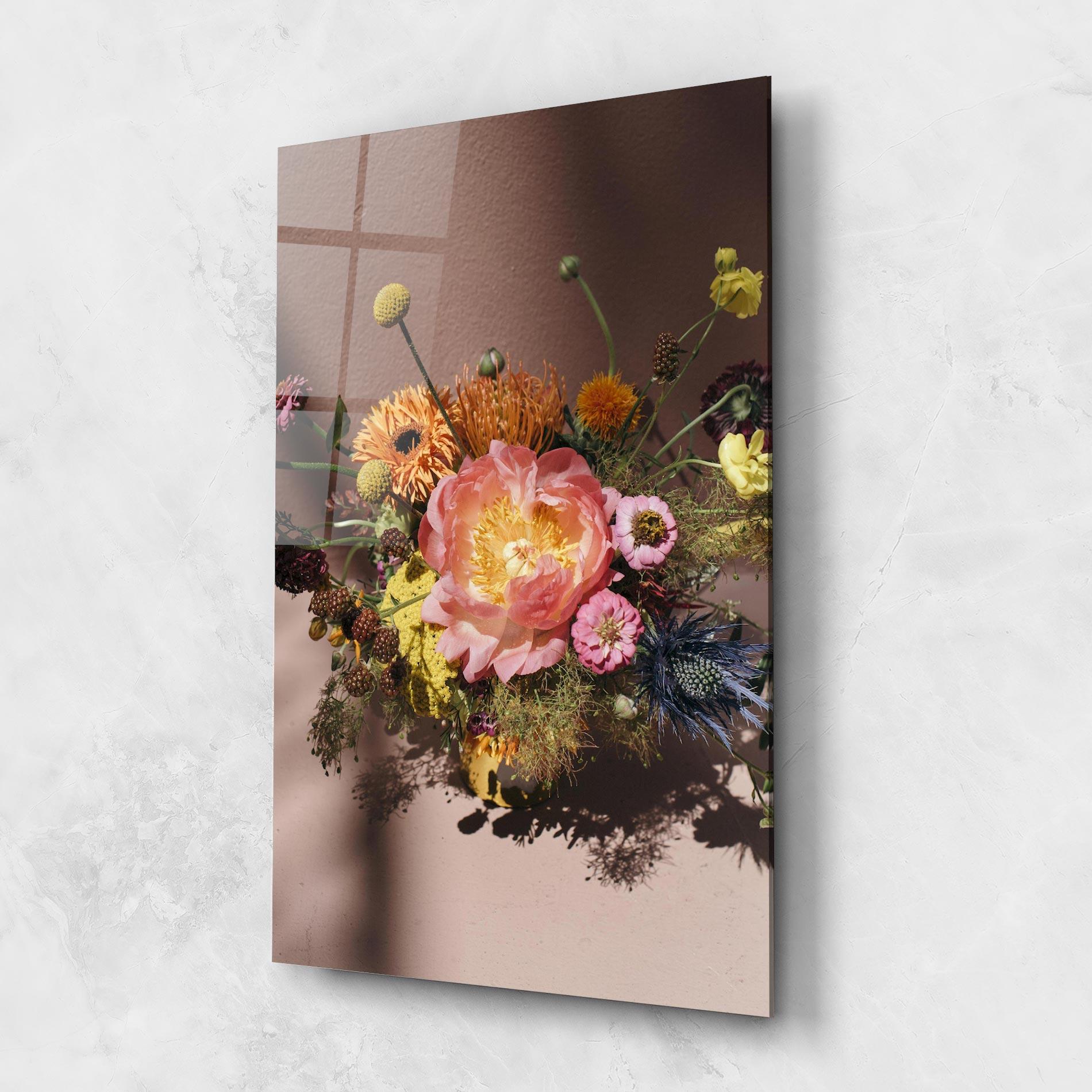 Obraz na Szkle Pastel Orange Bouquet mockup 1