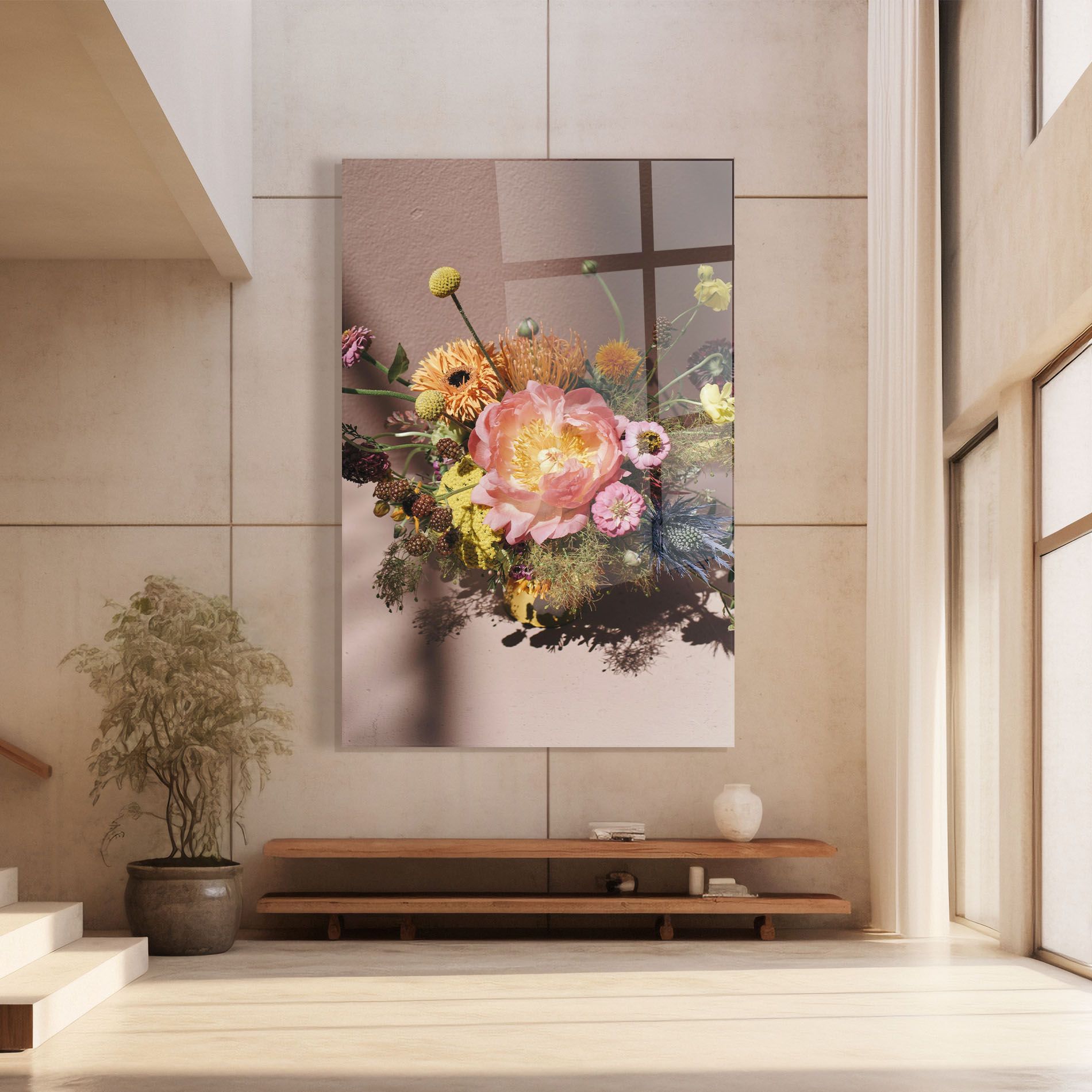 Pastel Orange Bouquet mockup 8