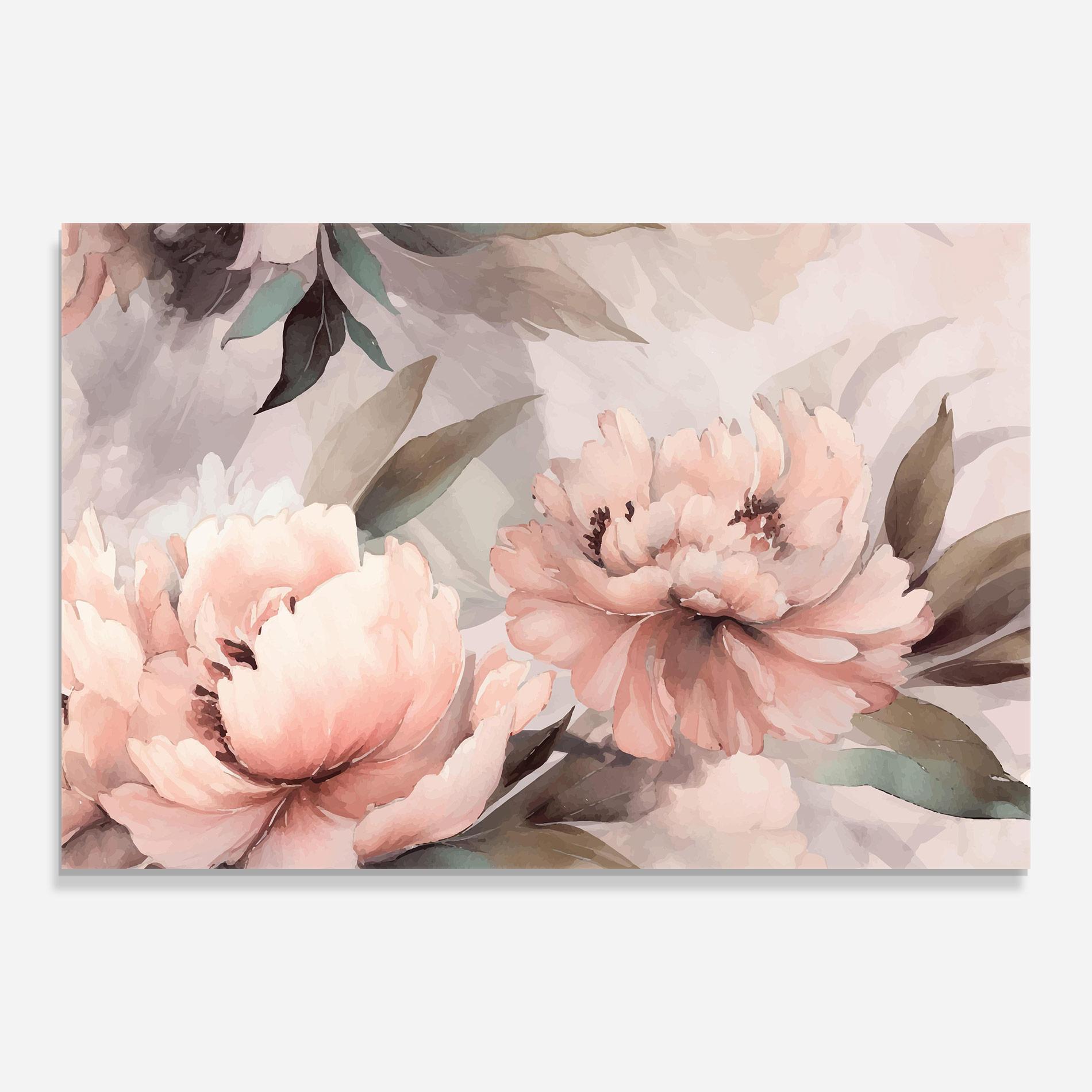 Obraz na Szkle Dreamy Peony Art mockup 0