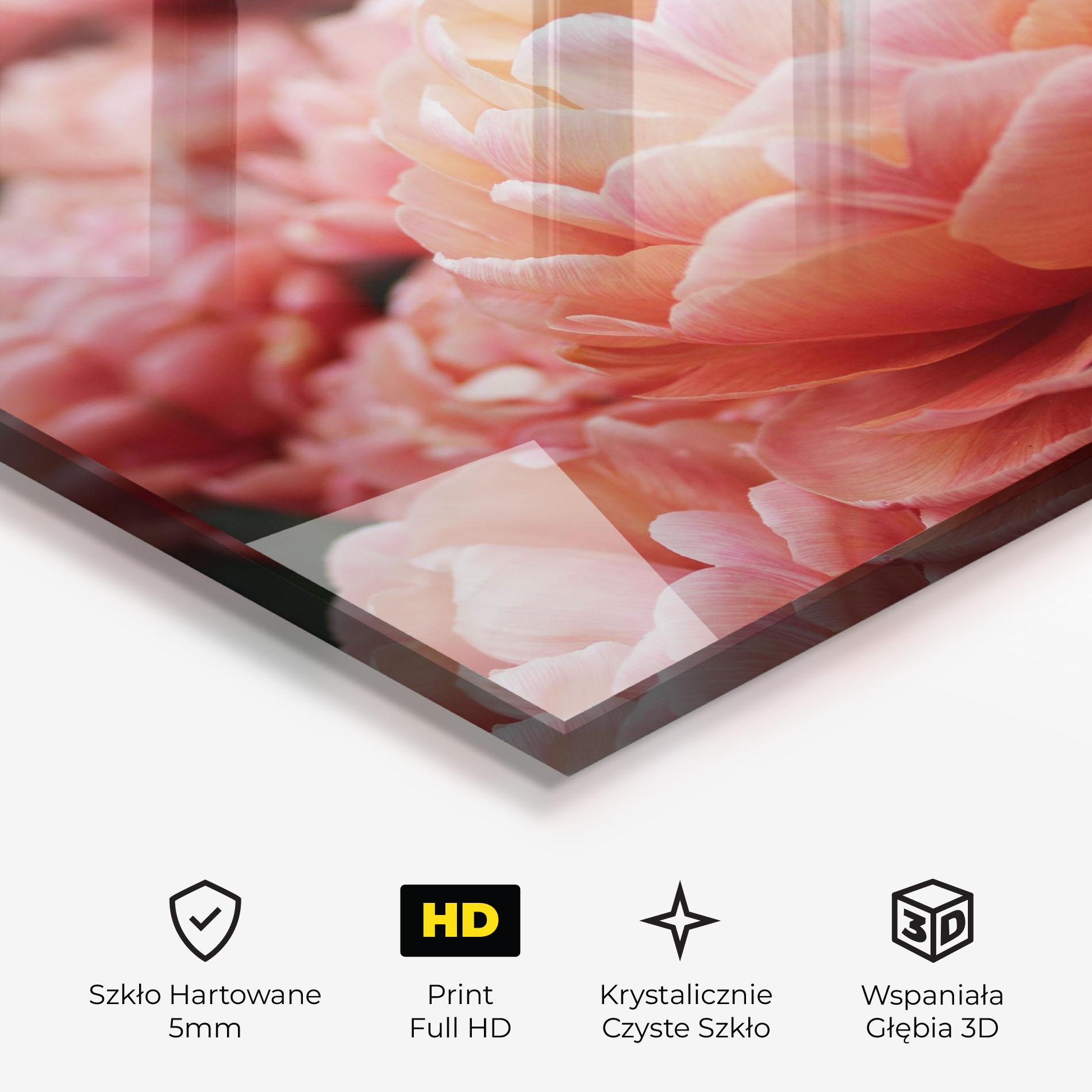 Obraz na Szkle Light Orange Peony mockup 3