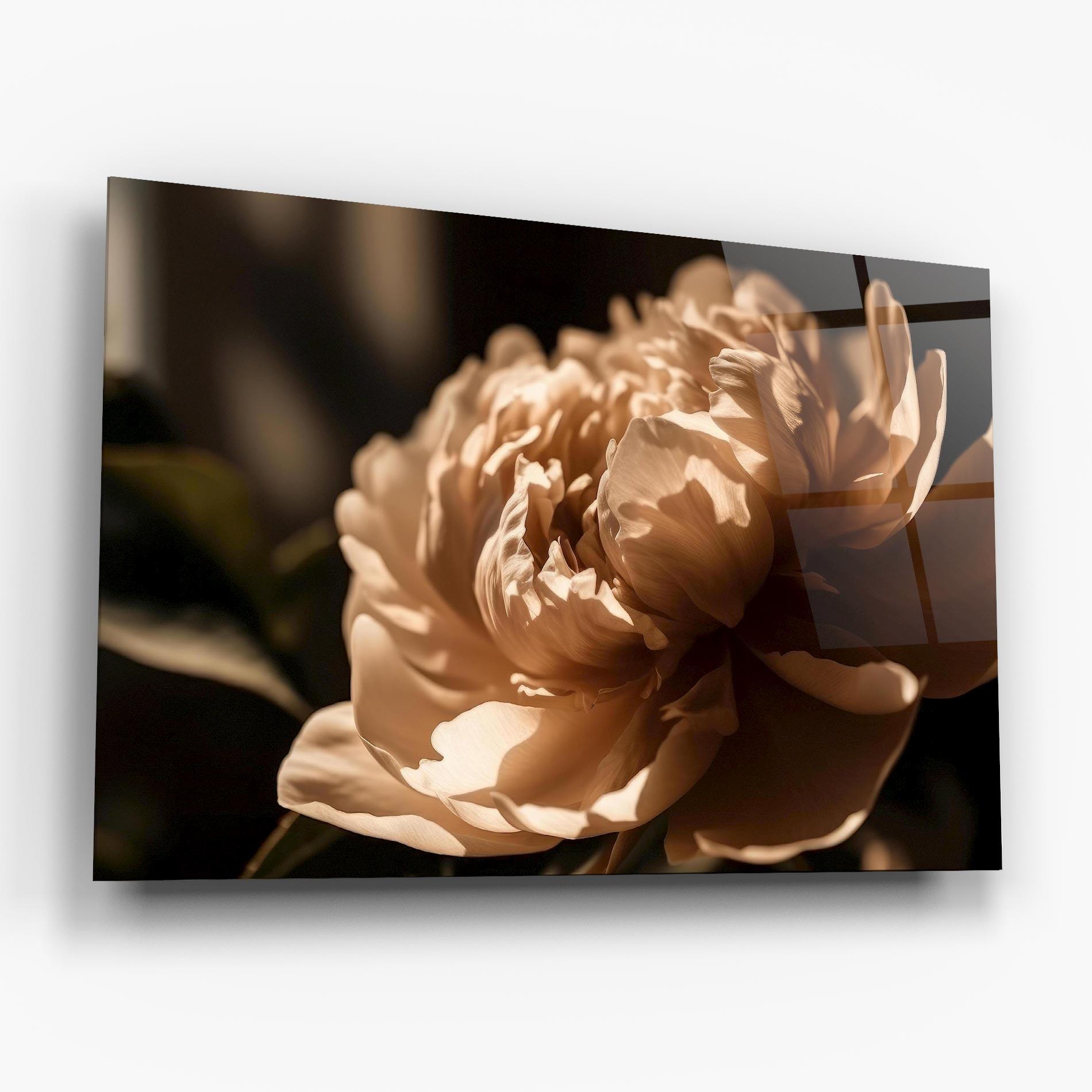 Obraz na Szkle Cream Peony mockup 6