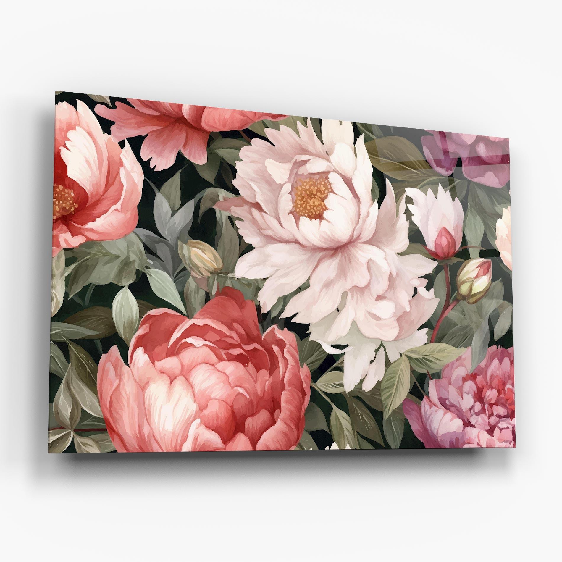 Obraz na Szkle Light Peony Art mockup 6
