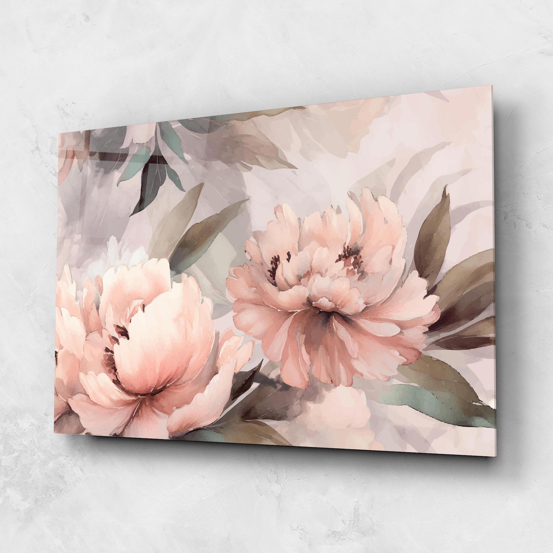 Obraz na Szkle Dreamy Peony Art mockup 1