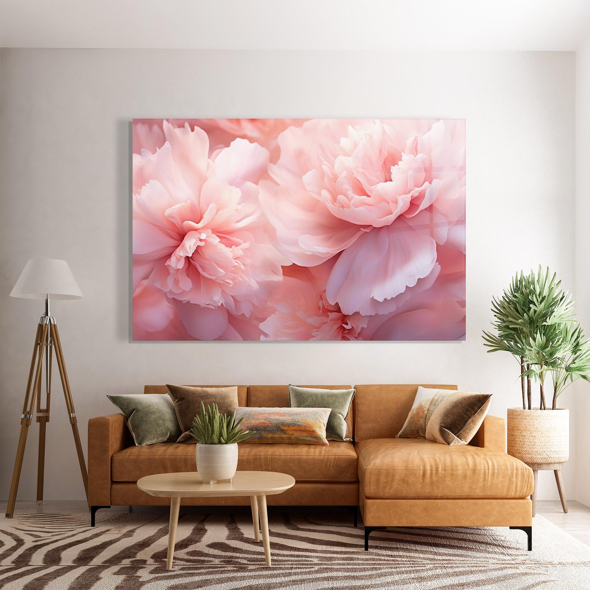 Obraz na Szkle Close Up Dreamy Peony mockup 7