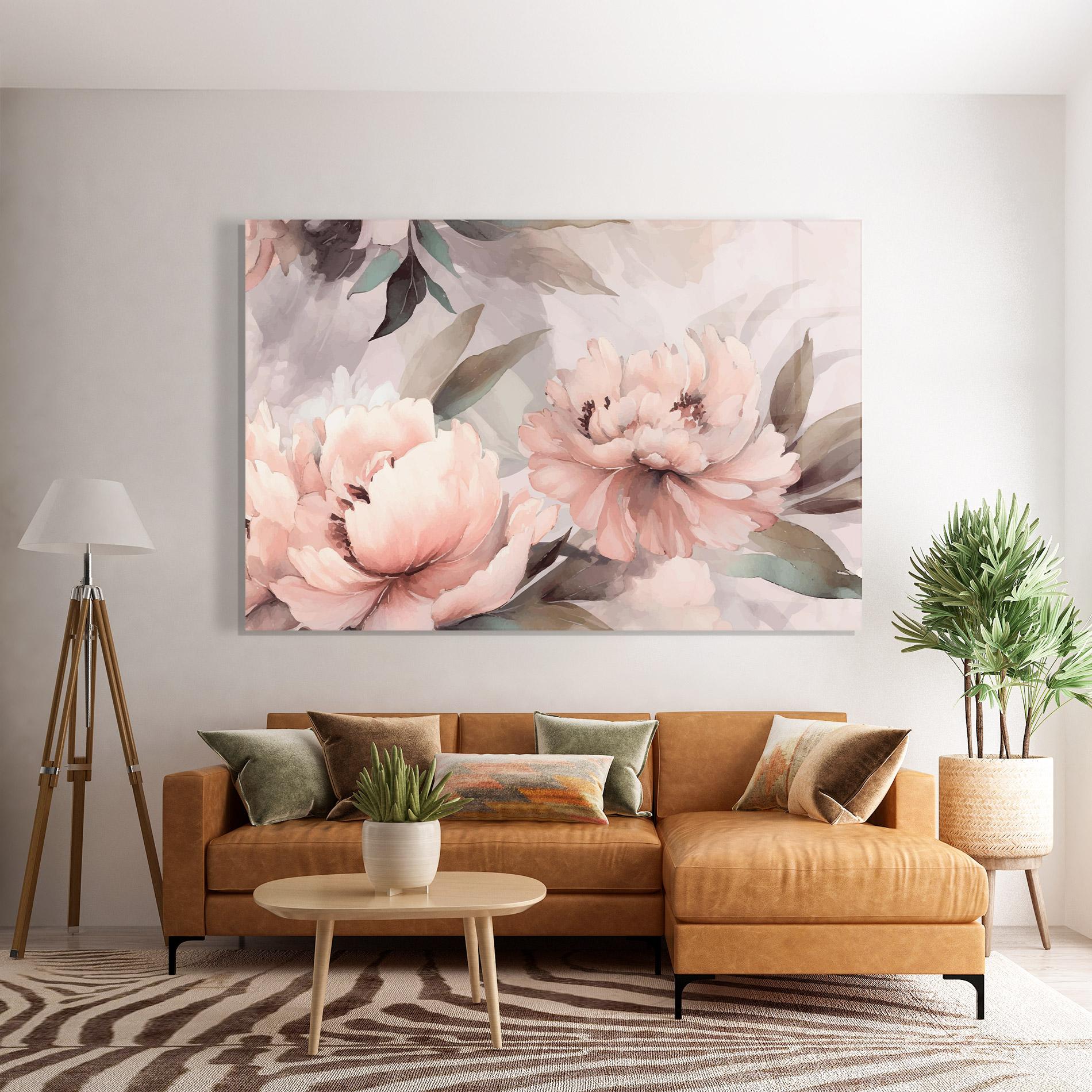 Obraz na Szkle Dreamy Peony Art mockup 7
