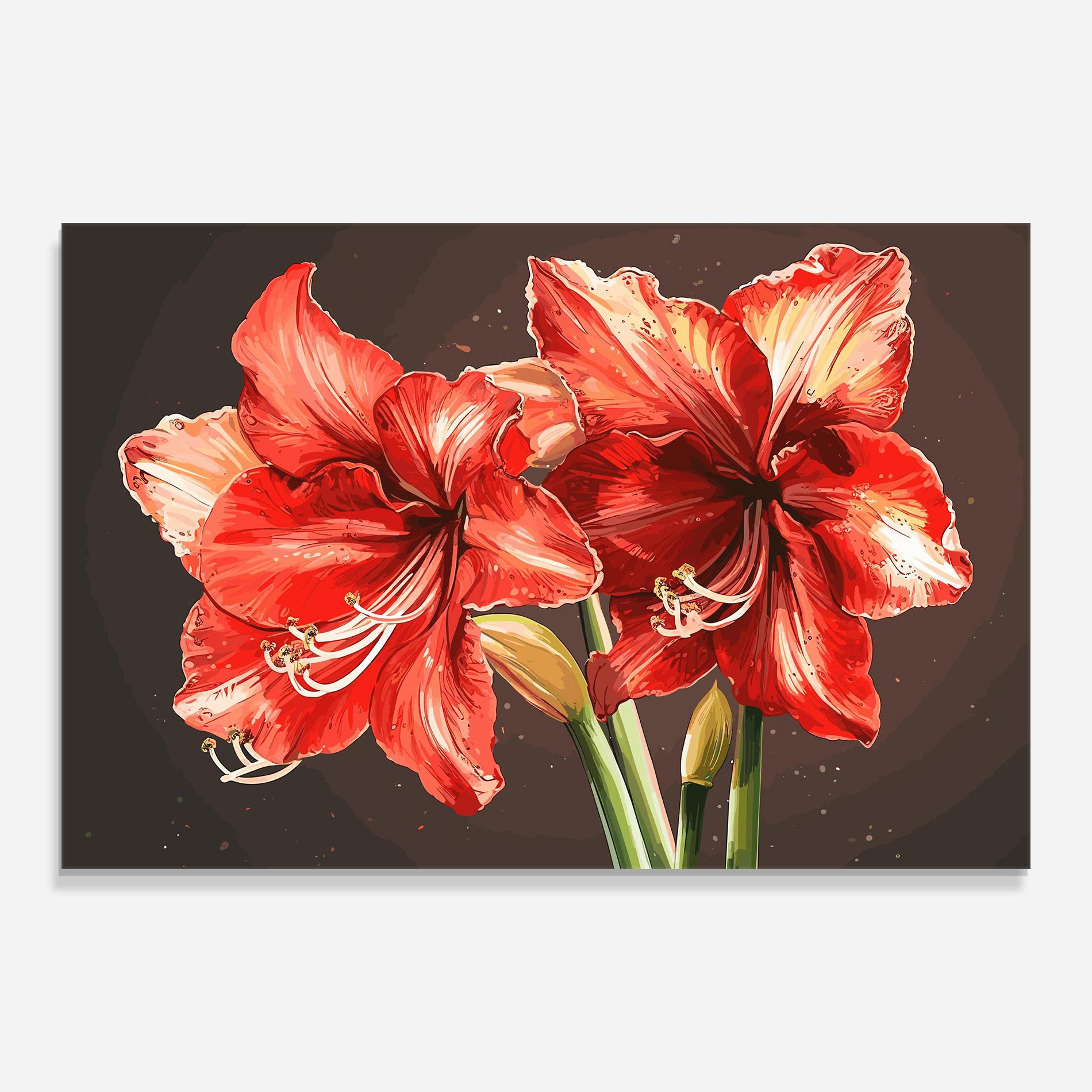 Obraz na Szkle Orange Pretty Lily mockup 0