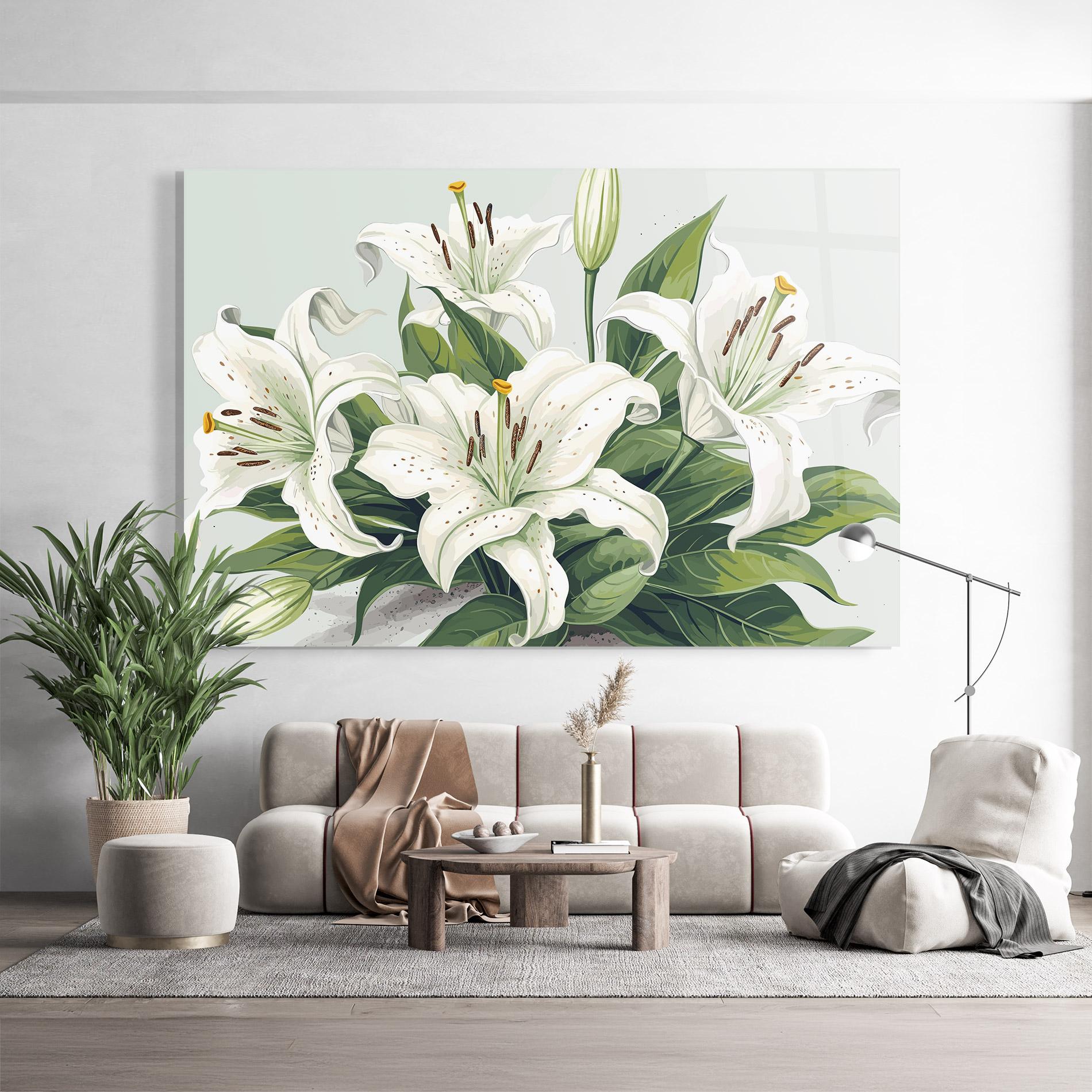 Obraz na Szkle Light Lily Art mockup 9