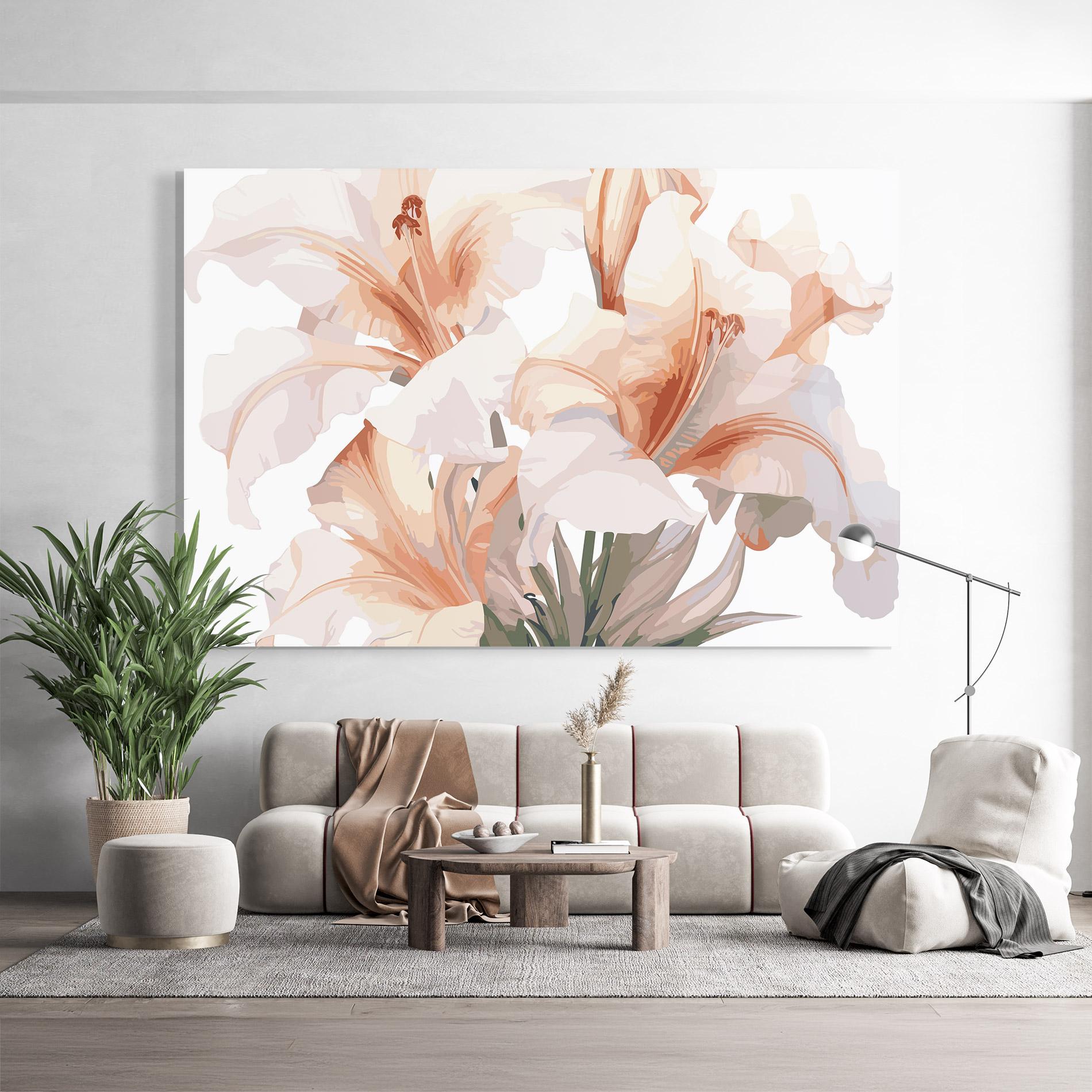 Obraz na Szkle Light Pink Lily mockup 9