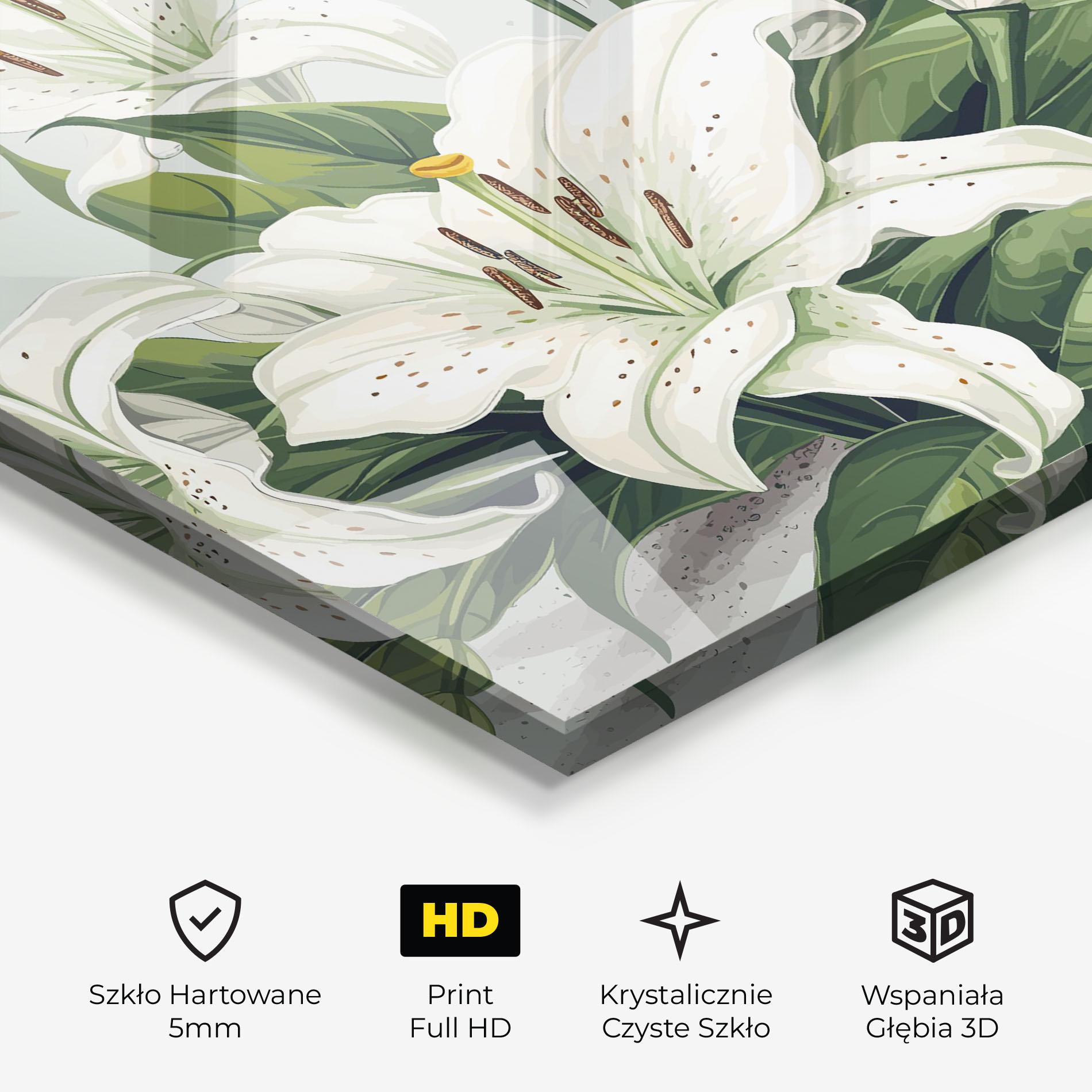 Obraz na Szkle Light Lily Art mockup 3