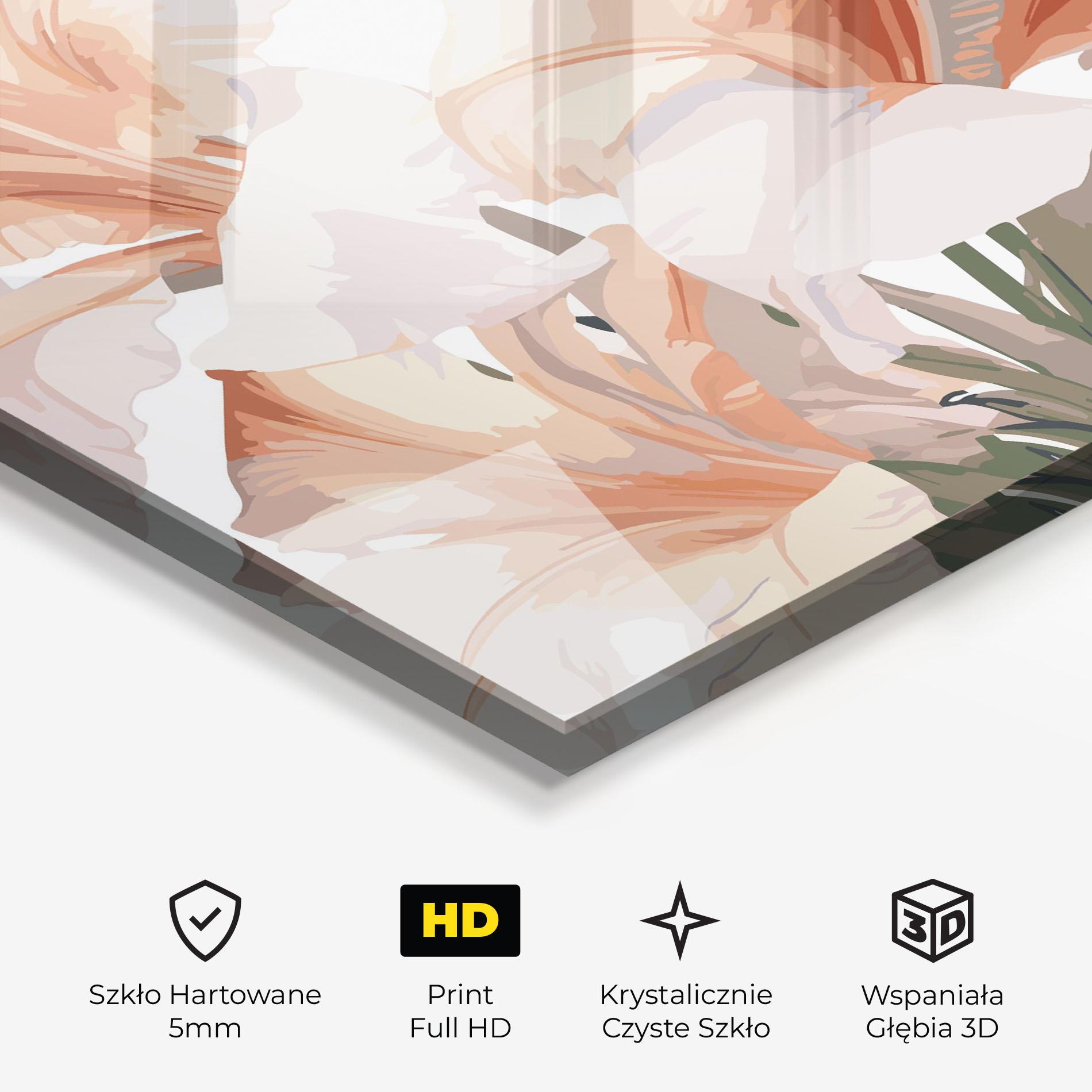 Obraz na Szkle Light Pink Lily mockup 3