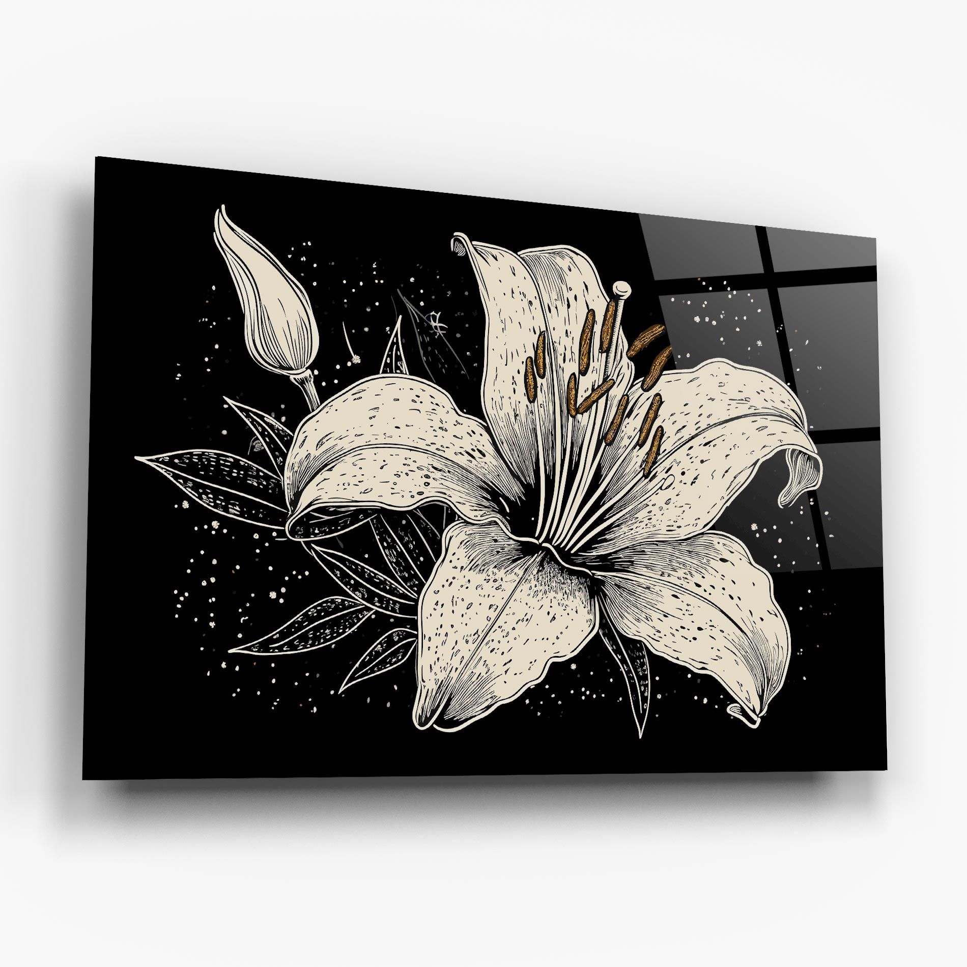 Cream Black Lily mockup 6