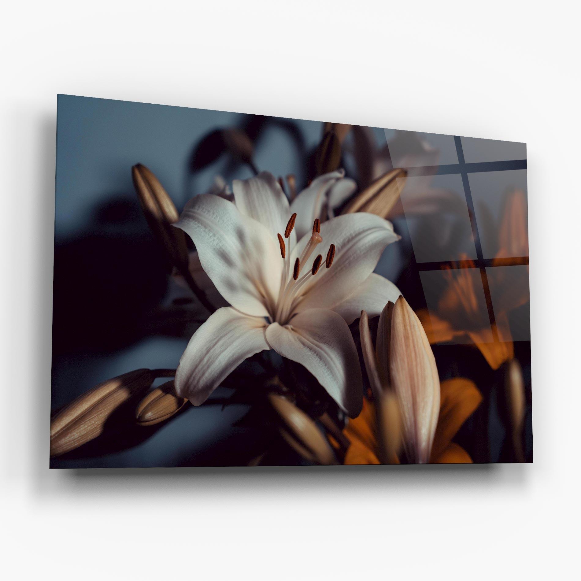 Obraz na Szkle Cream Lily mockup 6