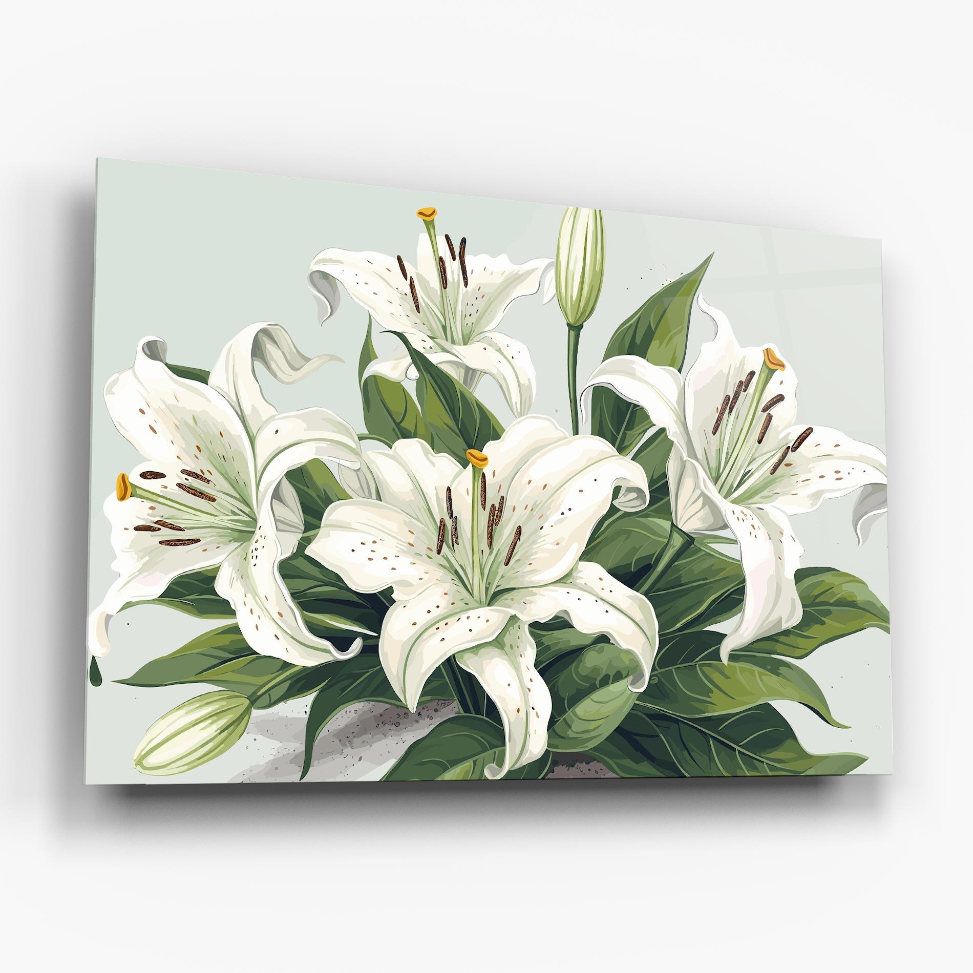 Obraz na Szkle Light Lily Art mockup 6