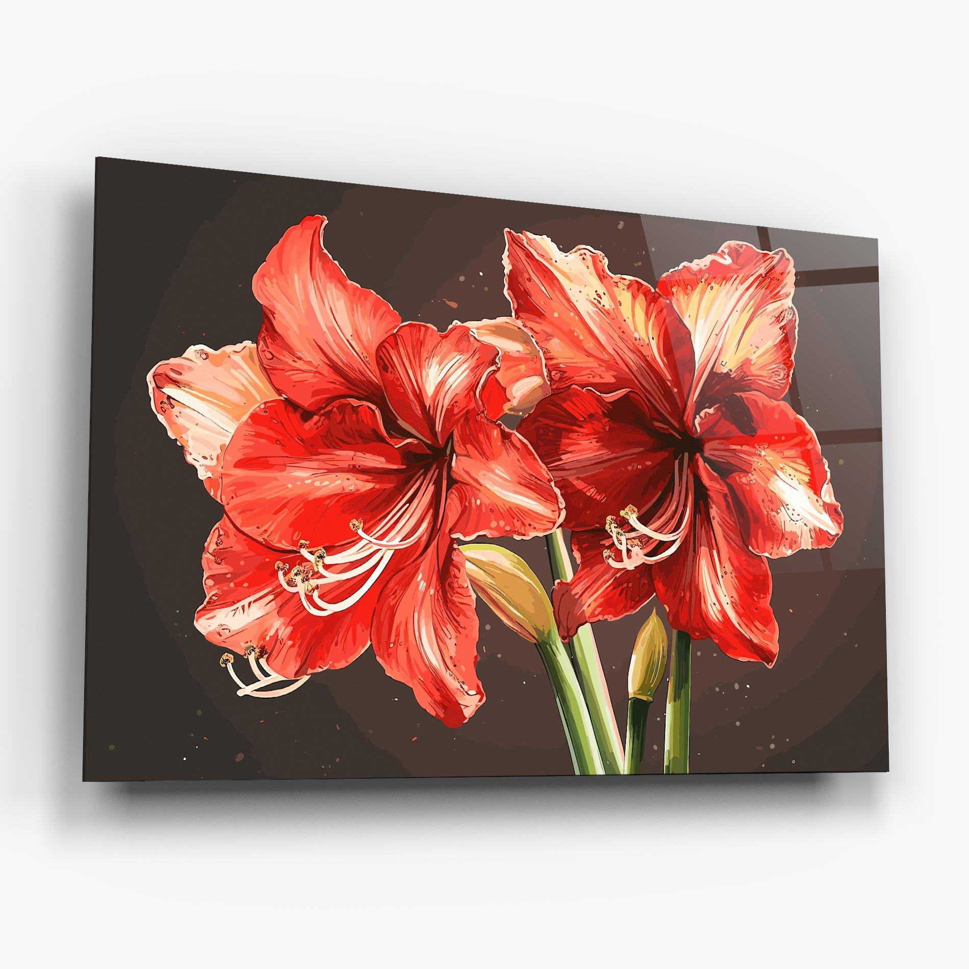 Obraz na Szkle Orange Pretty Lily mockup 6
