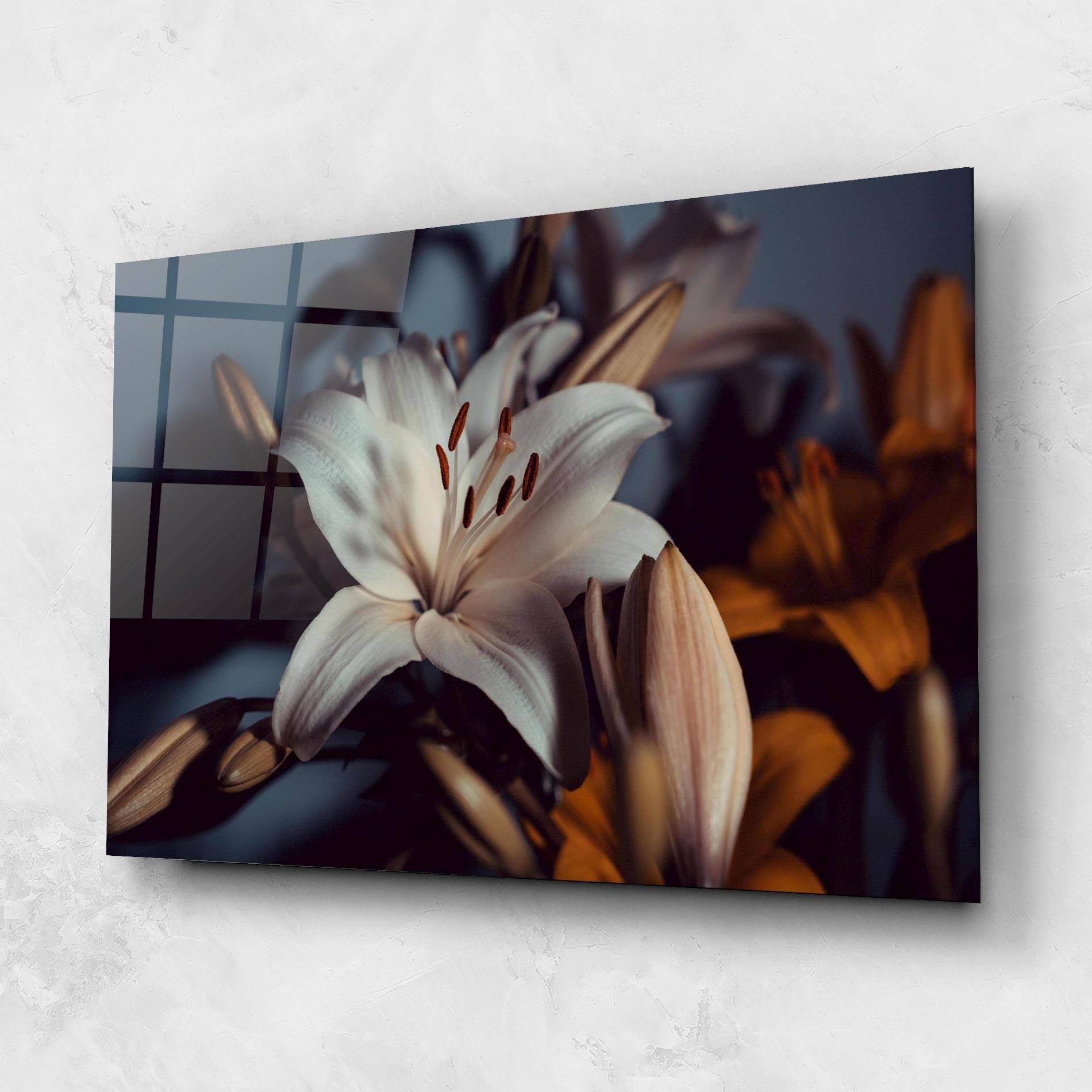 Obraz na Szkle Cream Lily mockup 1