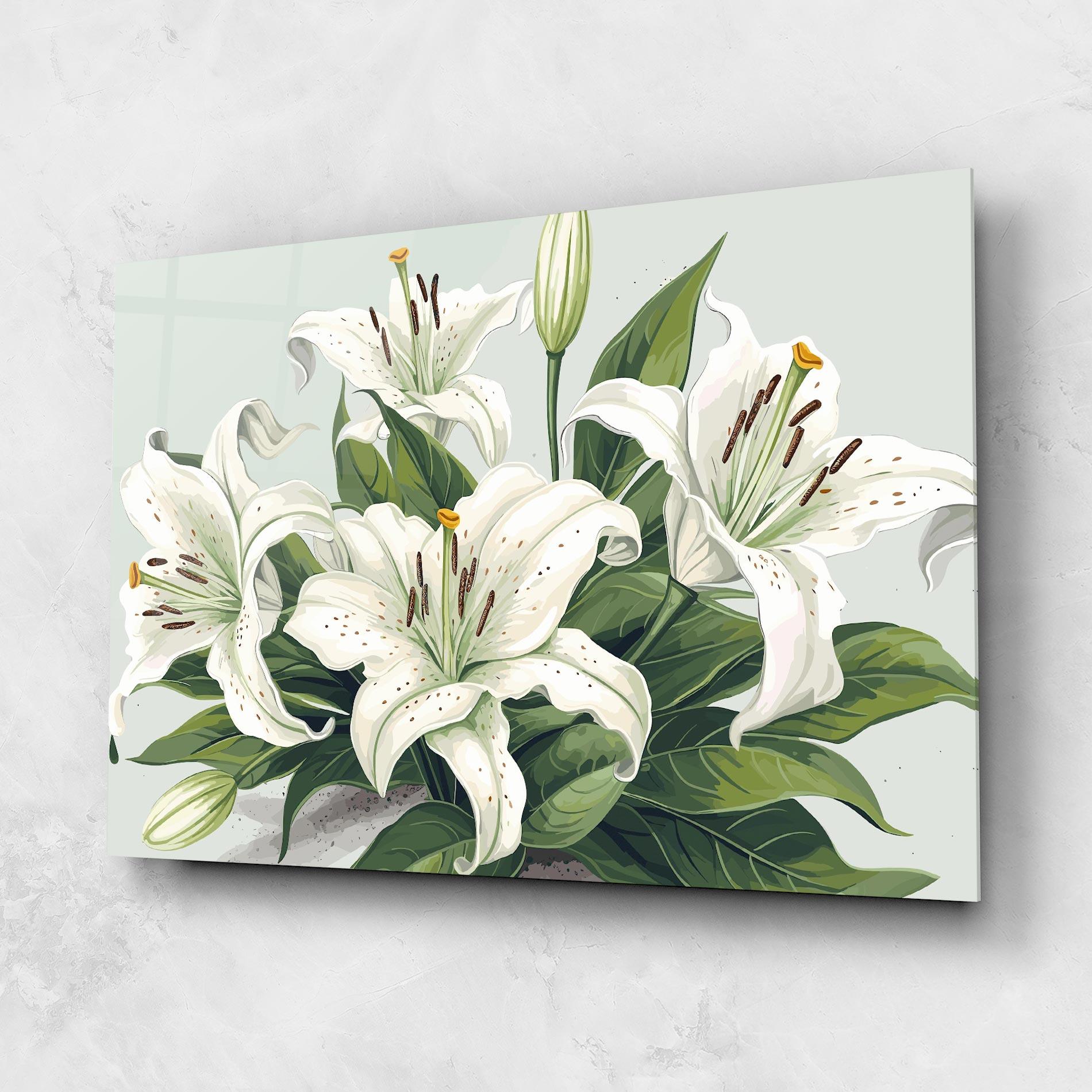 Obraz na Szkle Light Lily Art mockup 1