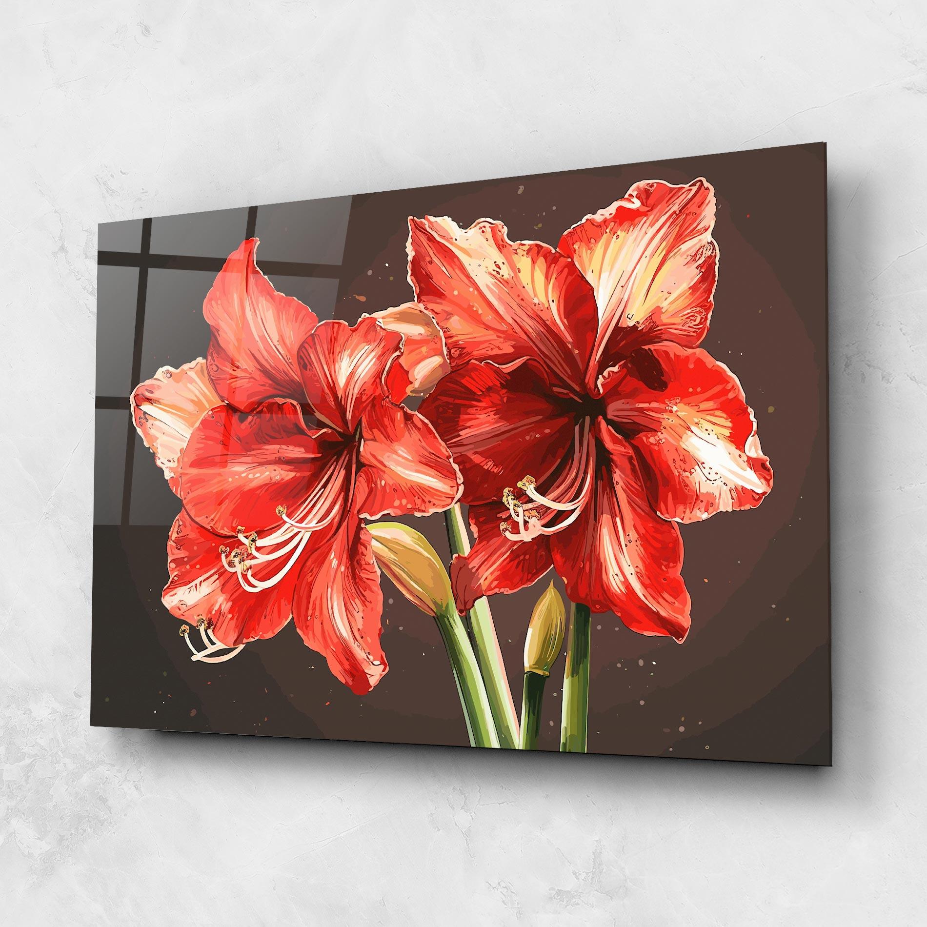 Obraz na Szkle Orange Pretty Lily mockup 1