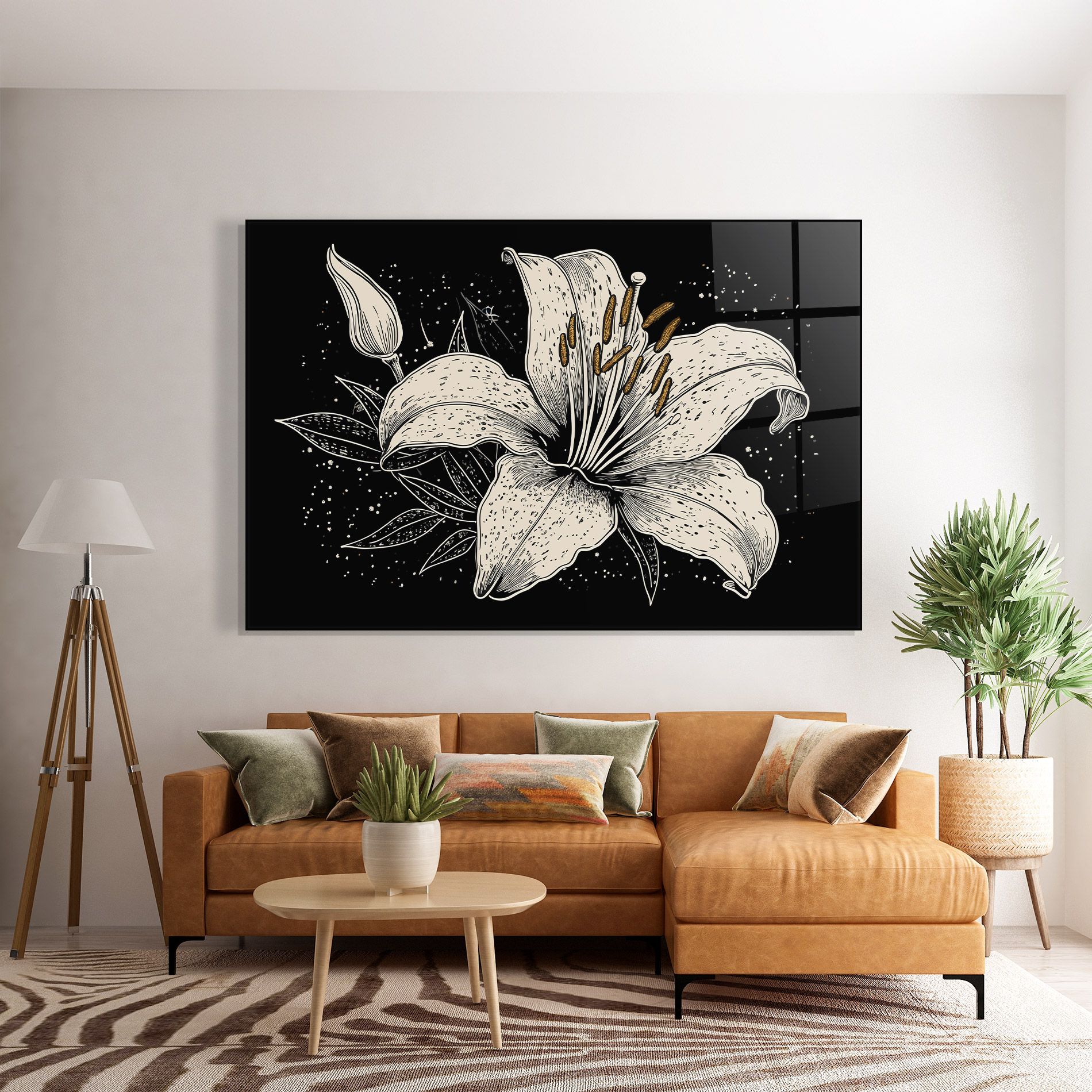 Cream Black Lily mockup 7