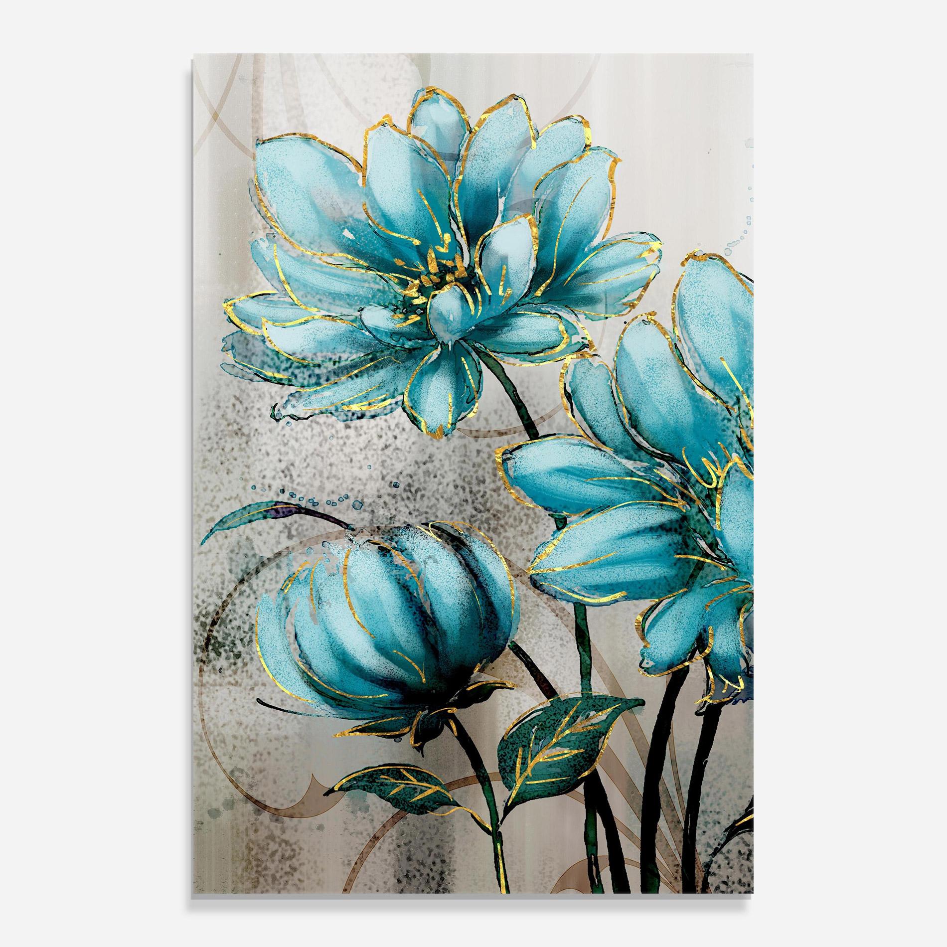 Obraz na Szkle Bujori Albastri mockup 0