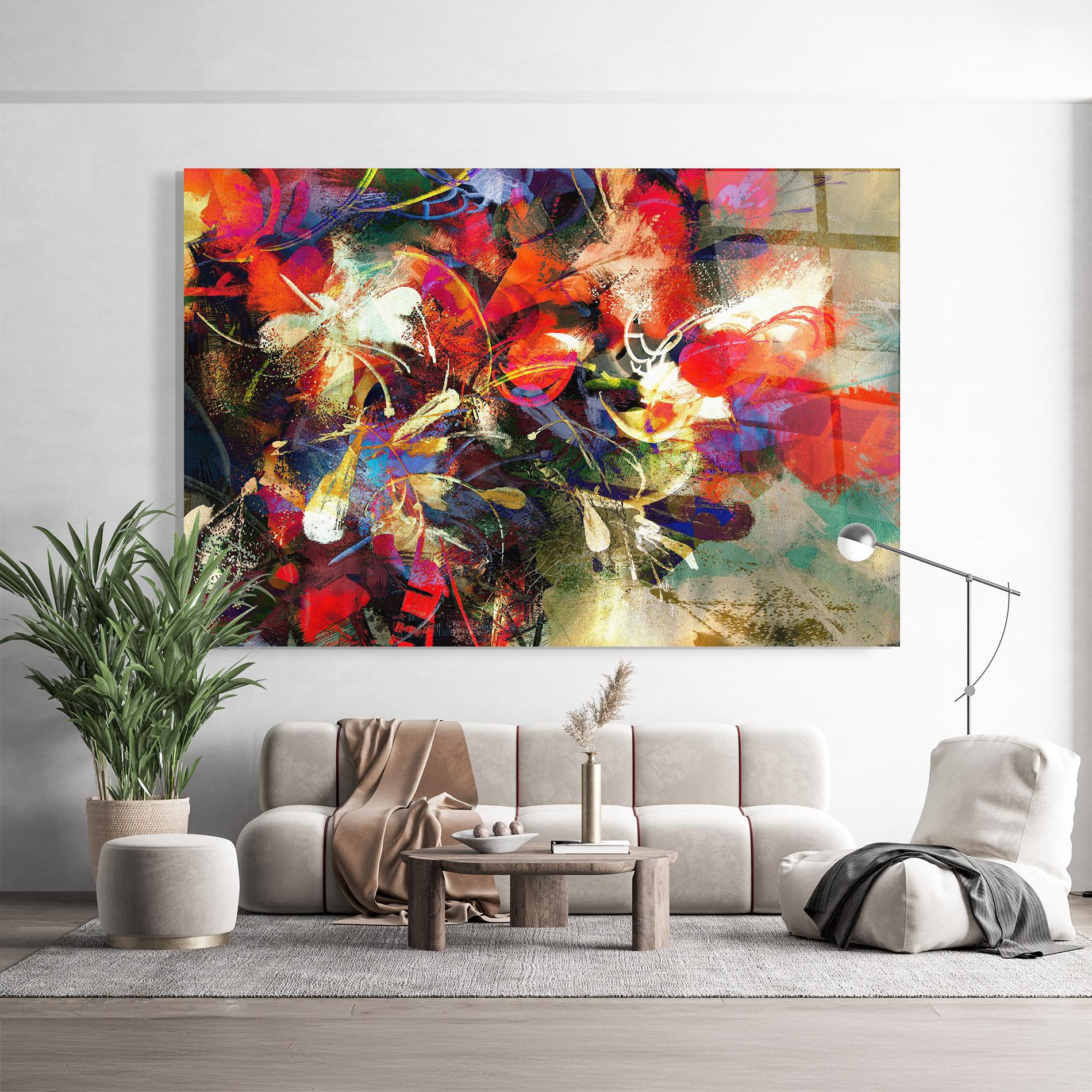 Obraz na Szkle Flori Abstracte mockup 9