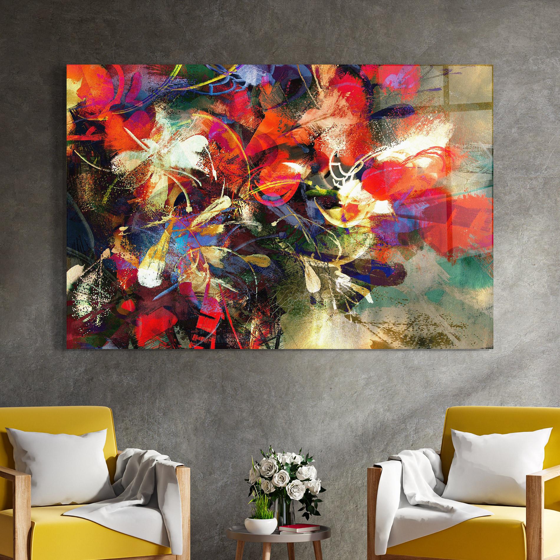 Obraz na Szkle Flori Abstracte mockup 4