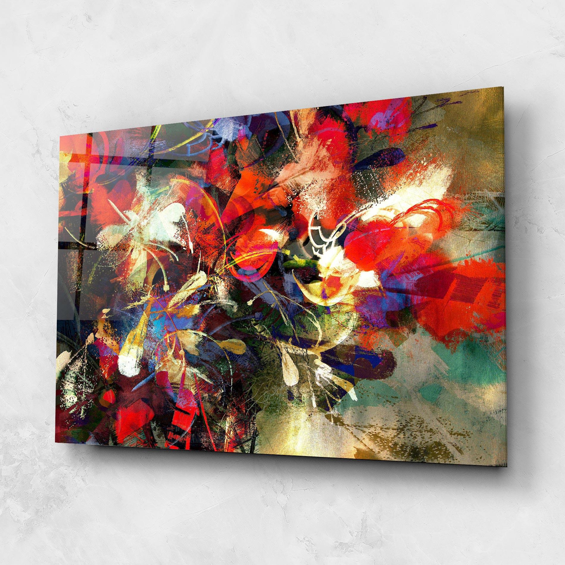 Obraz na Szkle Flori Abstracte mockup 1