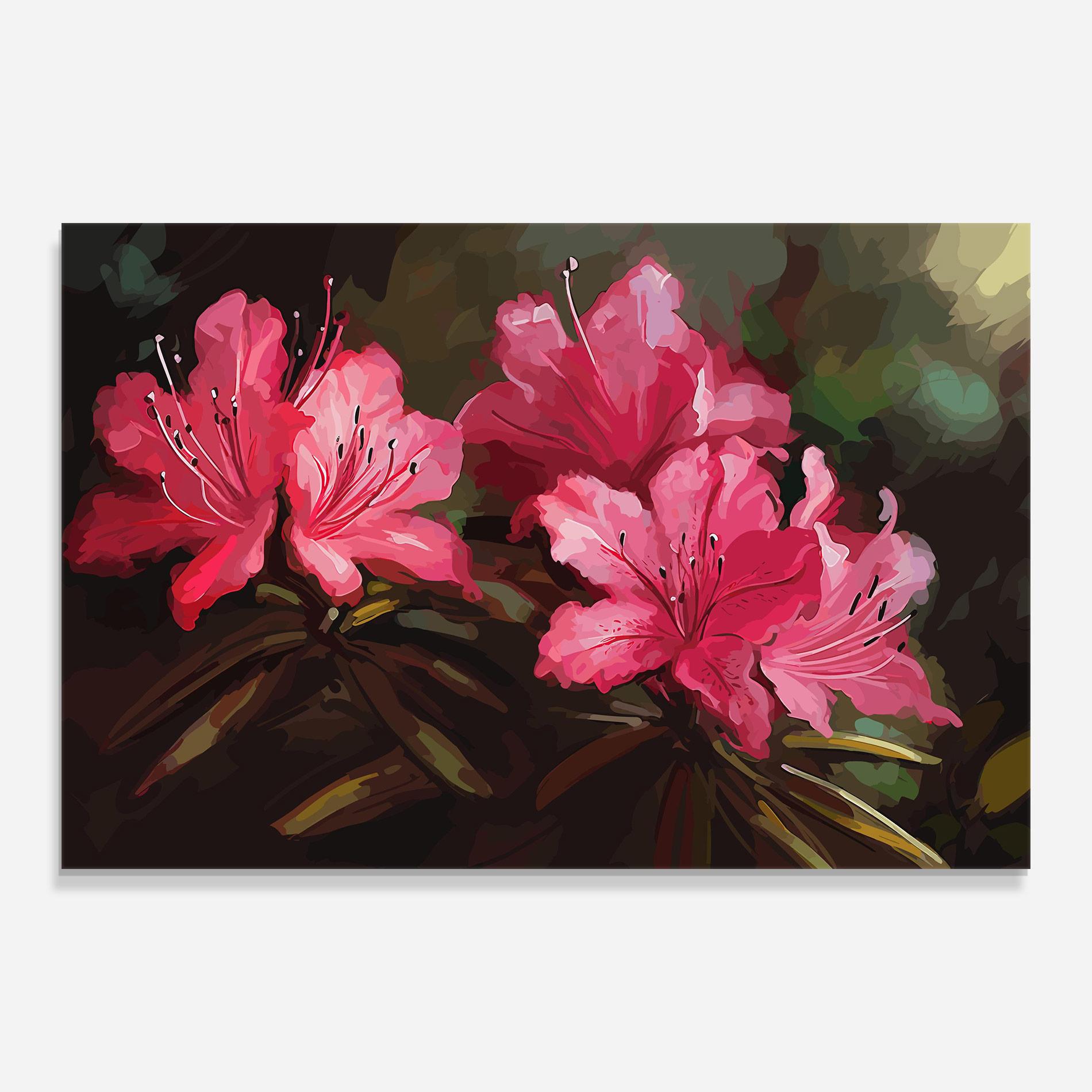 Obraz na Szkle Pink Exotic Art mockup 0