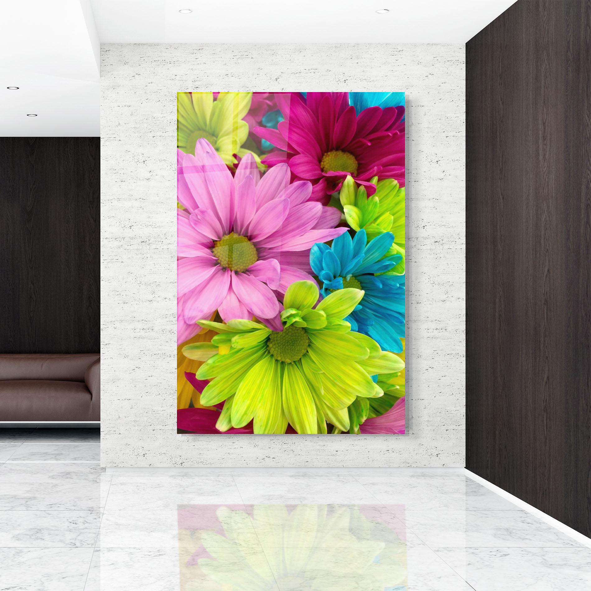 Obraz na Szkle Three Shades Of Flower mockup 9