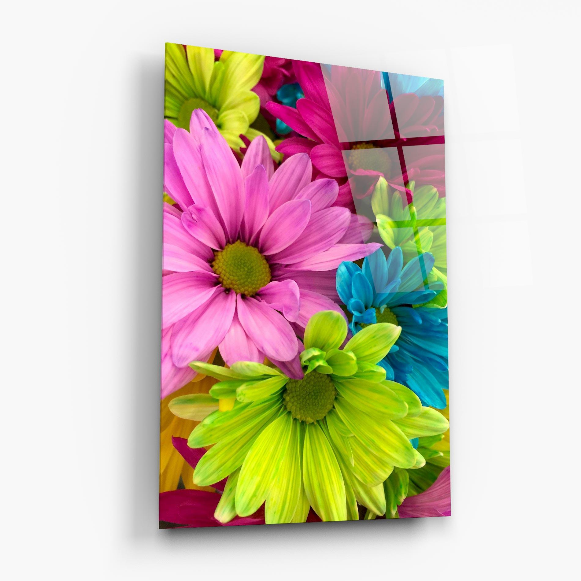 Obraz na Szkle Three Shades Of Flower mockup 6